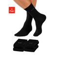 h.i.s sokken met knelvrije boord (4 paar) zwart