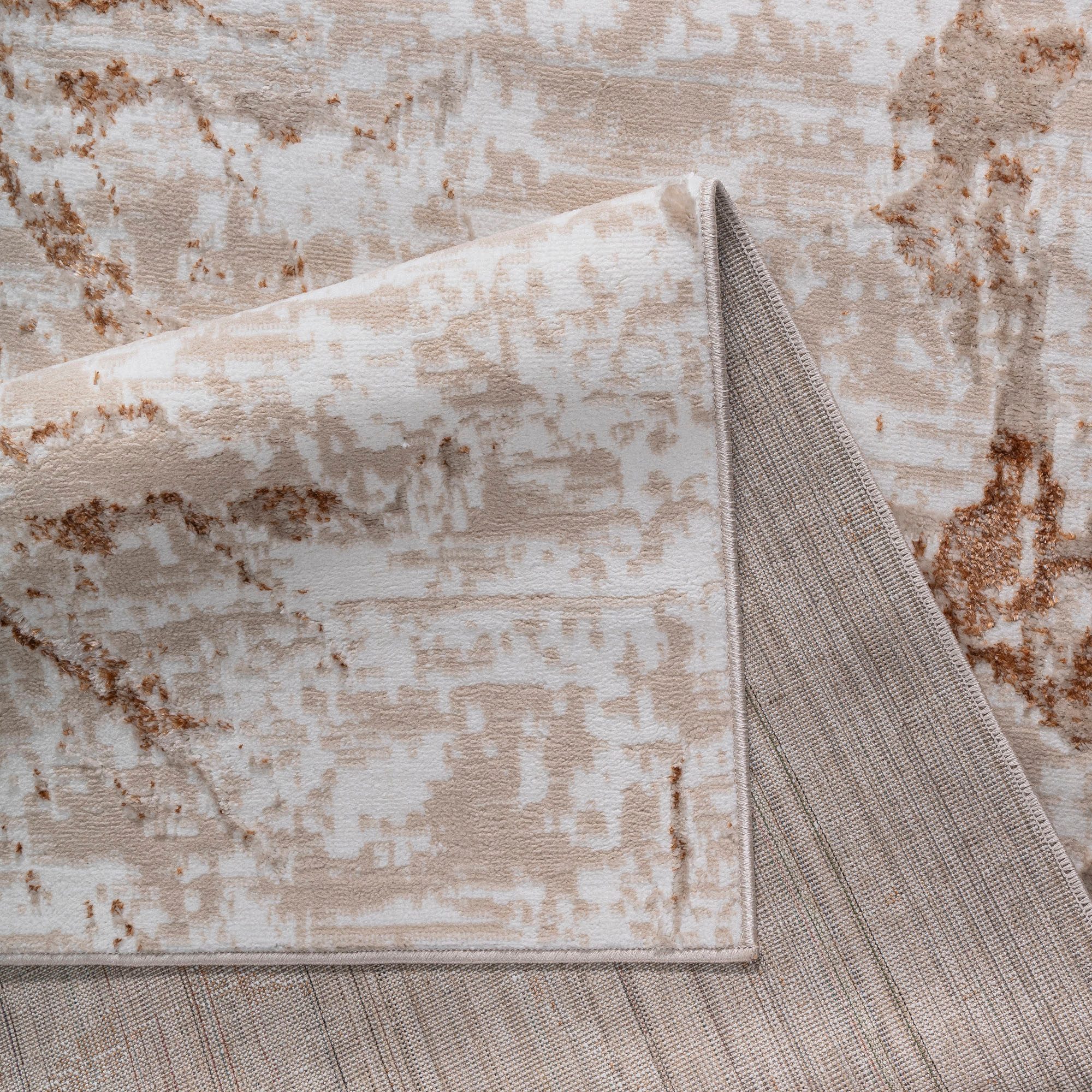 my home Vloerkleed Marbre moderne marmerlook, zachte grip, kortpolig, vintage look