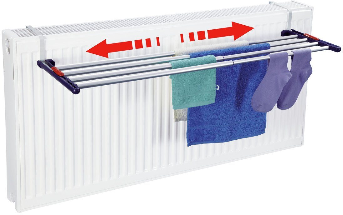Leifheit Radiator-wasrek Quartett 42 Extendable Drooglengte: verstelbaar van ca. 2,2 m - 4,2 m