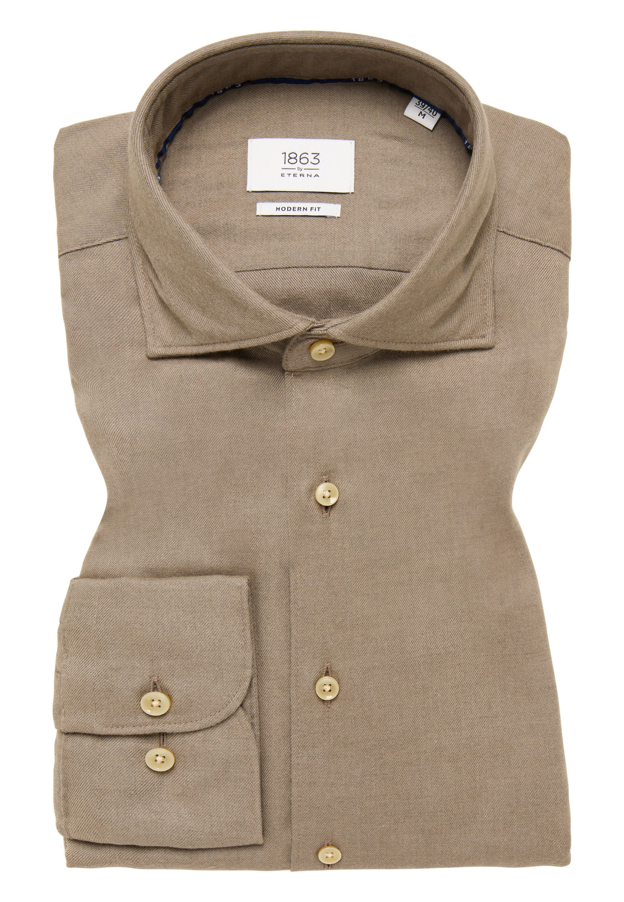 Eterna Overhemd met lange mouwen MODERN FIT EASY IRON (gemakkelijk te strijken)