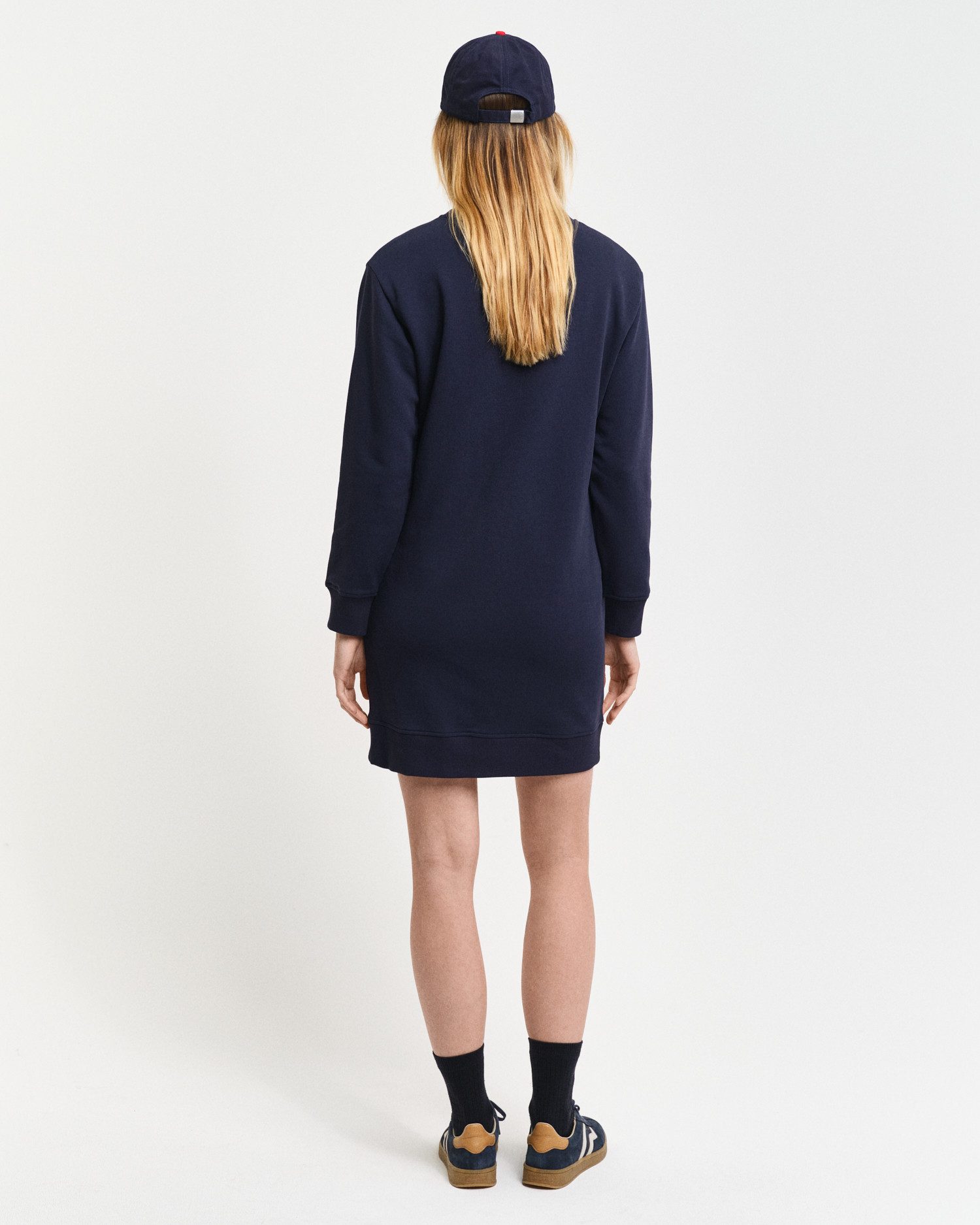 Gant Sweatjurk SHIELD C-NECK SWEAT DRESS Shield sweatjurk met ronde hals