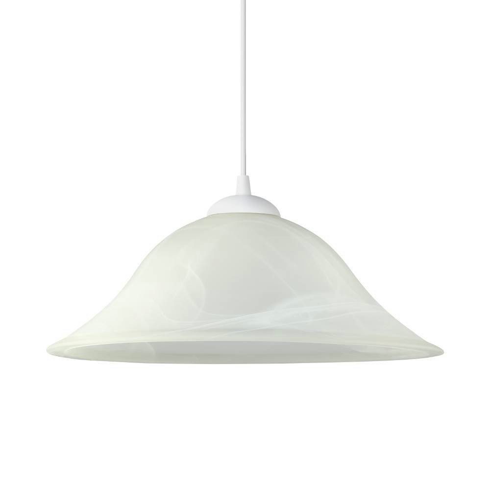 EGLO Hanglamp Albany wit / ø35 x h110 cm / excl. 1x e27 (elk max. 60 w) / eettafel / keuken (1 stuk)