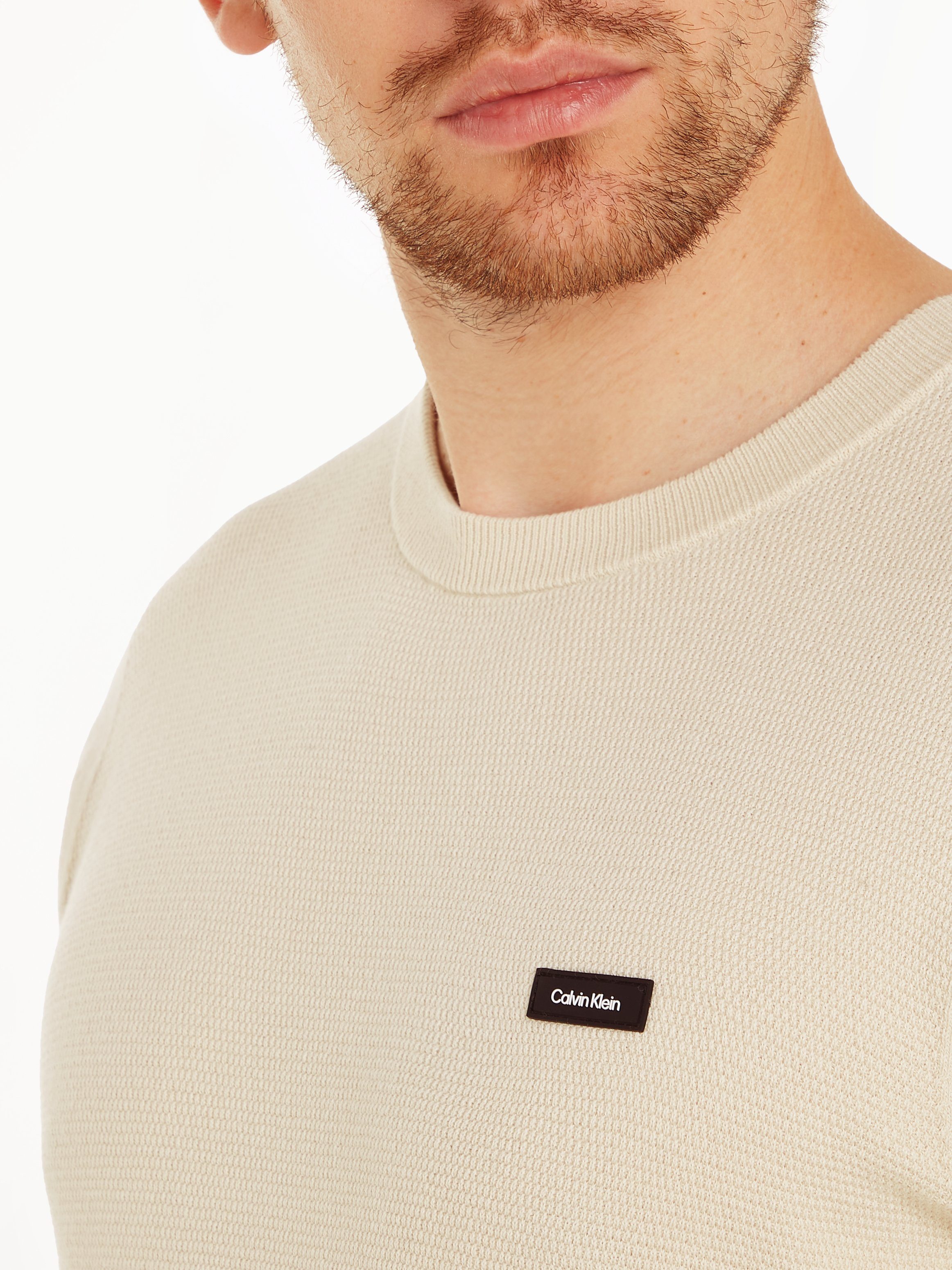 Calvin Klein Trui met ronde hals TEXTURED CN SWEATER