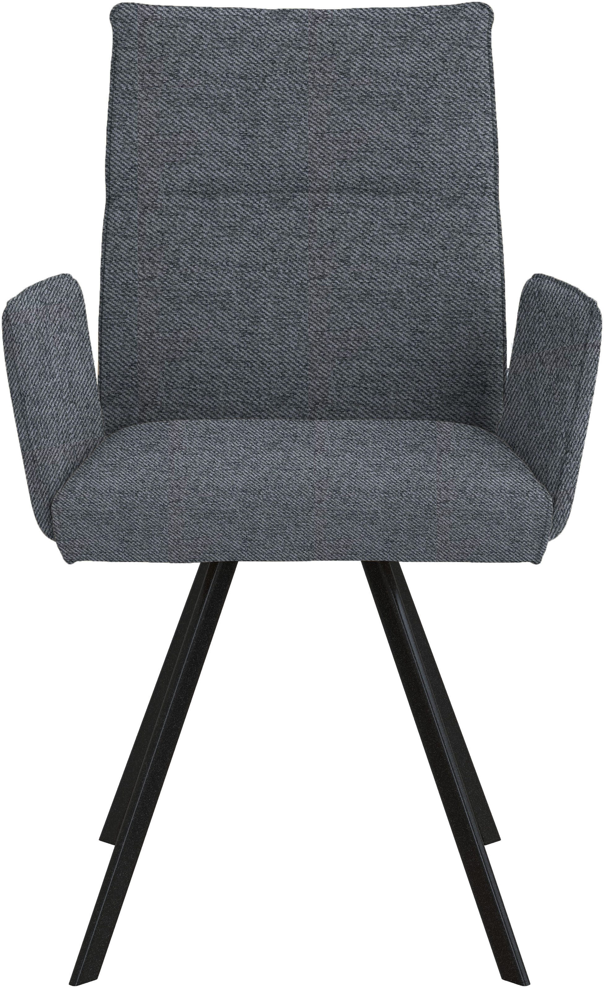 Home affaire Stoel met armleuningen Sava Metalen frame (set, 2 stuks)