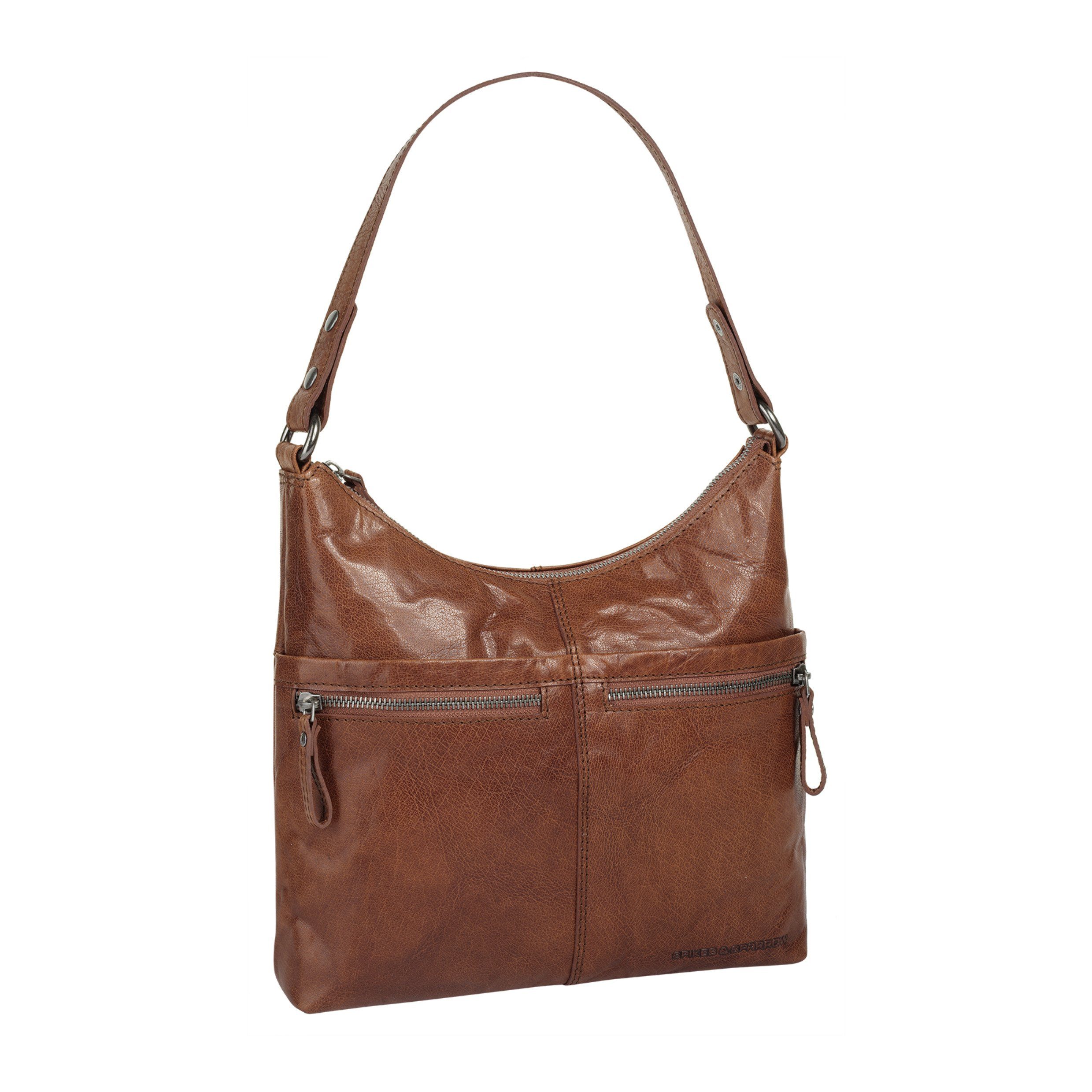 Spikes & Sparrow Schoudertas echt leder