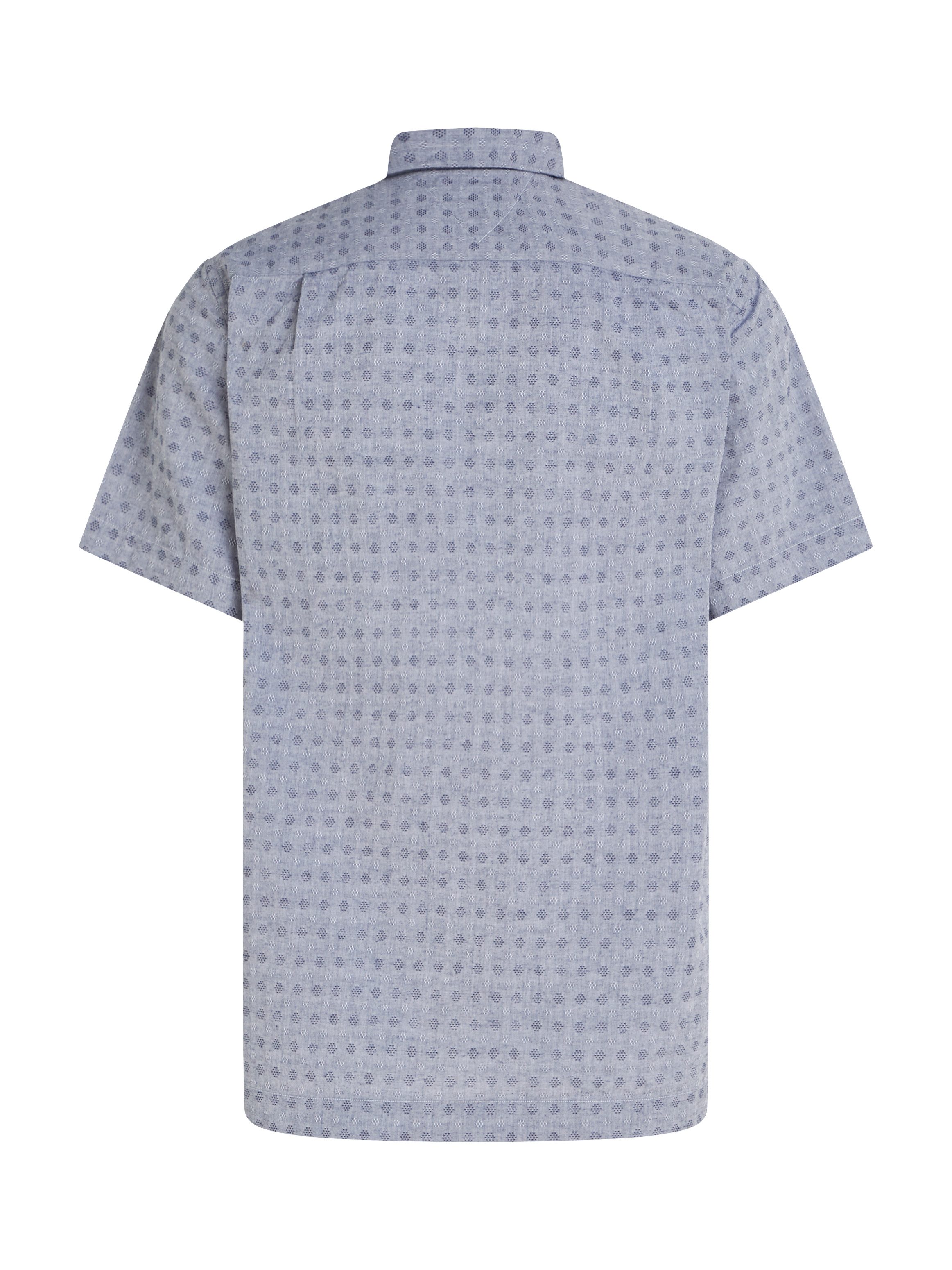 Tommy Hilfiger Overhemd met korte mouwen COTTON LINEN DOBBY SS RF SHIRT
