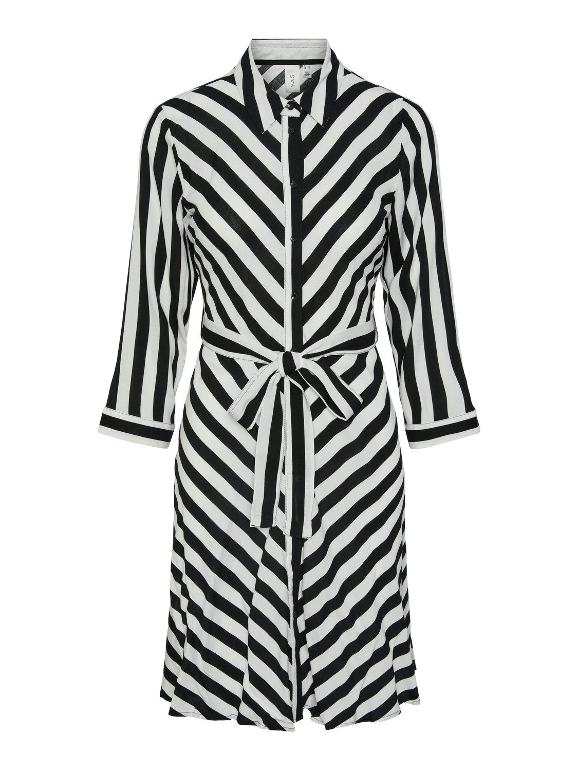 Y.A.S Jurk met overhemdkraag YASSAVANNA 3 4 SHORT SHIRT DRESS S. NOOS