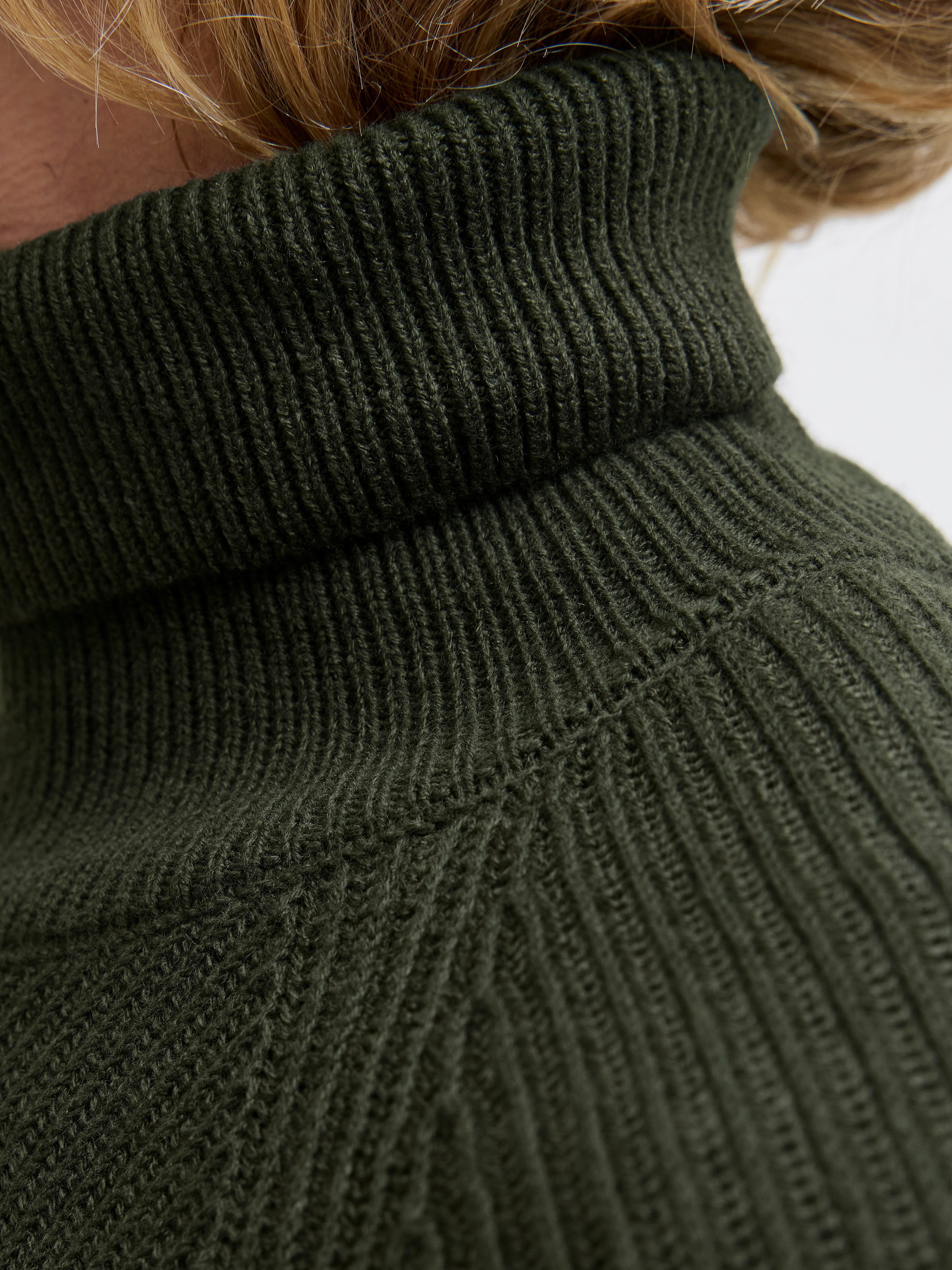 Jack & Jones Coltrui JJPANNEL KNIT ROLL NECK AW25