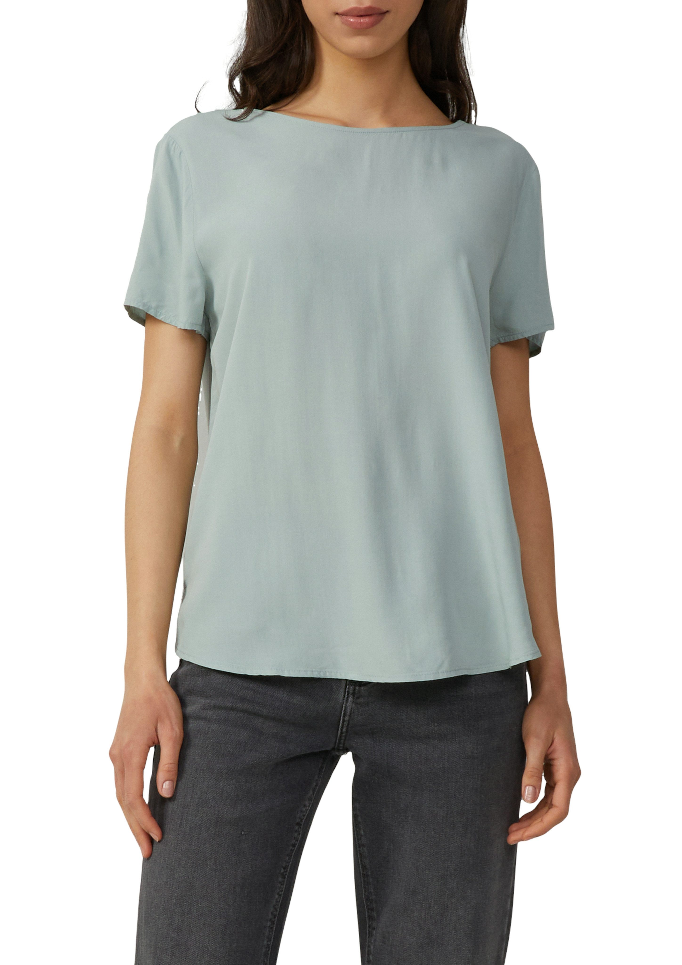 Q/S designed by Blouse met korte mouwen dames blouses maat 44 groen