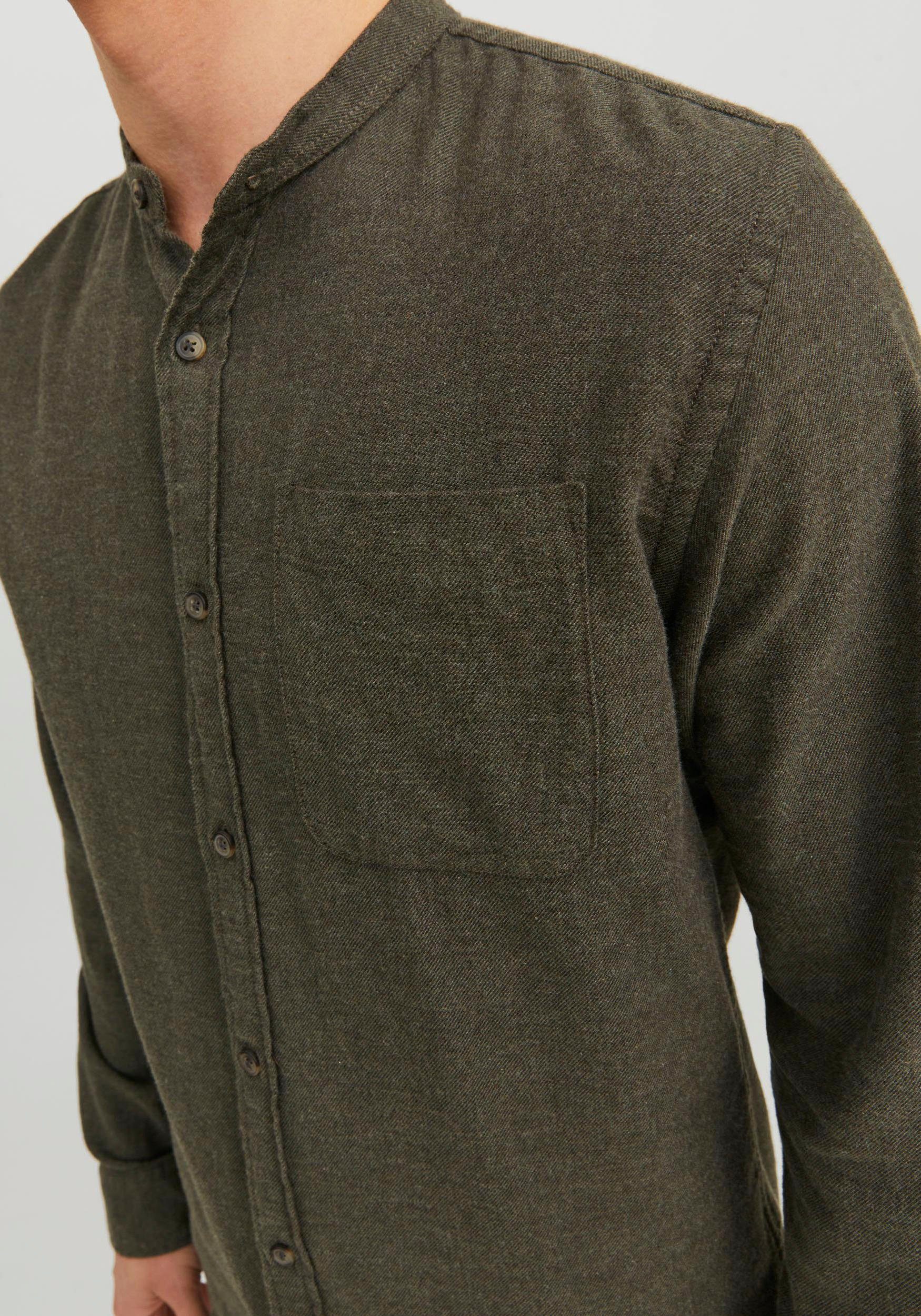 Jack & Jones Overhemd met lange mouwen JJEBAND MELANGE SHIRT LS SN