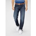mustang straight jeans michigan in five-pocketsmodel blauw