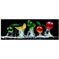 reinders! print op glas artprint op glas tuttifrutti fruit - water - in vrolijke kleuren (1 stuk) multicolor
