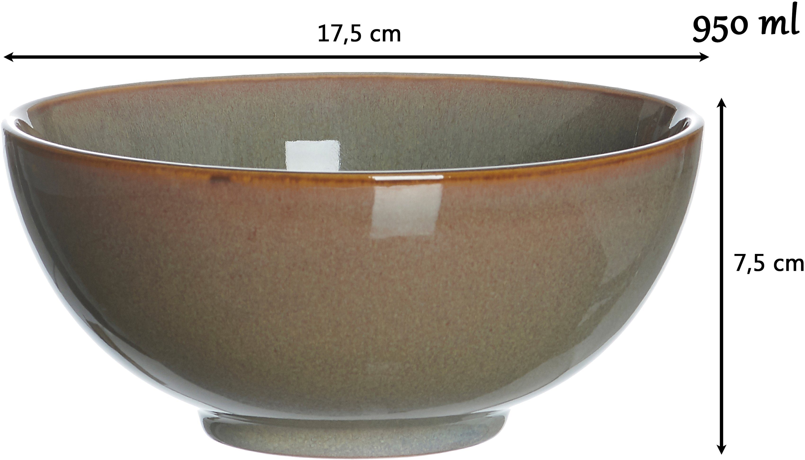 Ritzenhoff & Breker Schaal Puebla Boeddha-bowls, Ø 17,5 cm (set, 2-delig)
