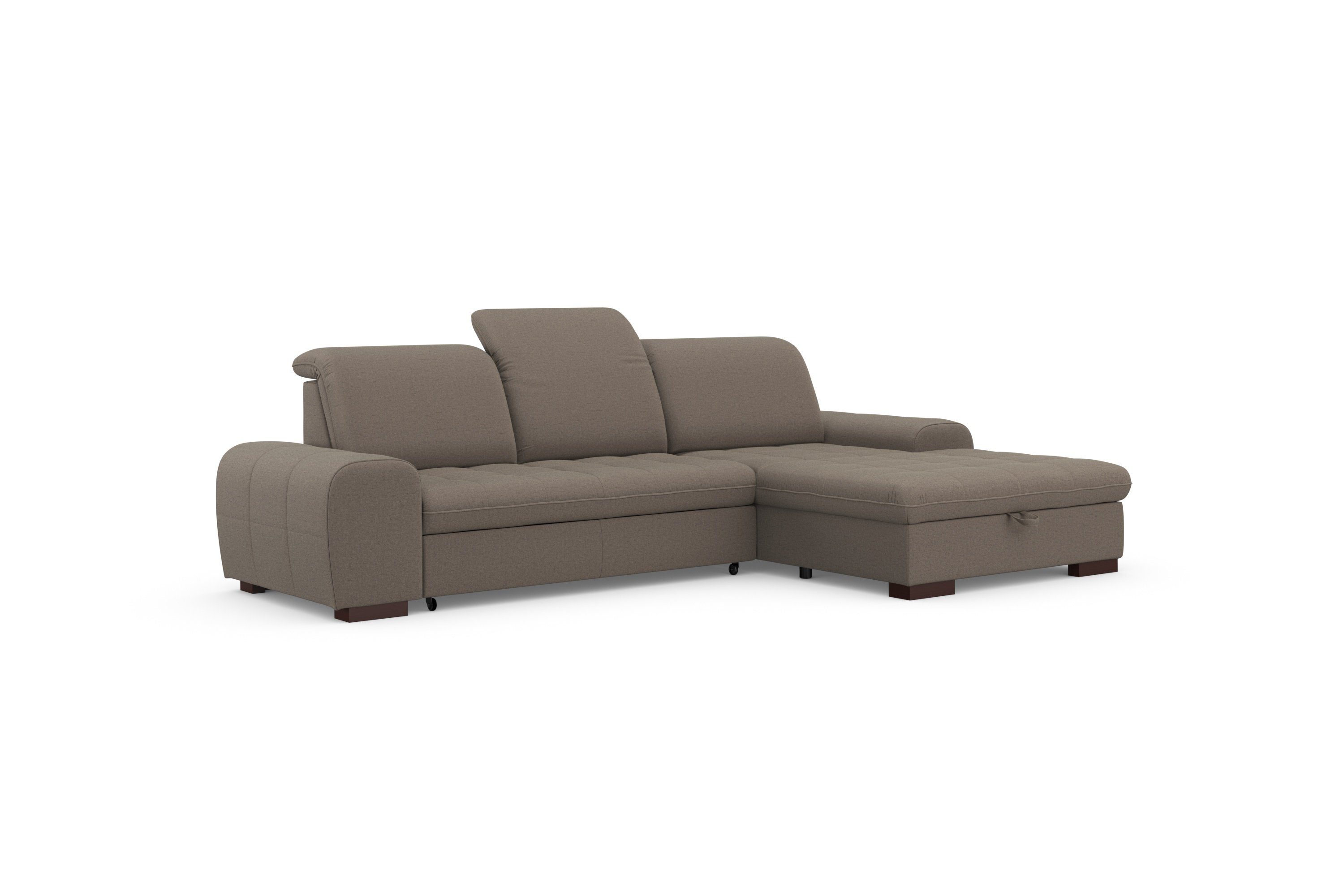 sit&more Hoekbank Luxor L-vorm naar keuze met slaapfunctie, bedkist en verstelbare hoofdsteun