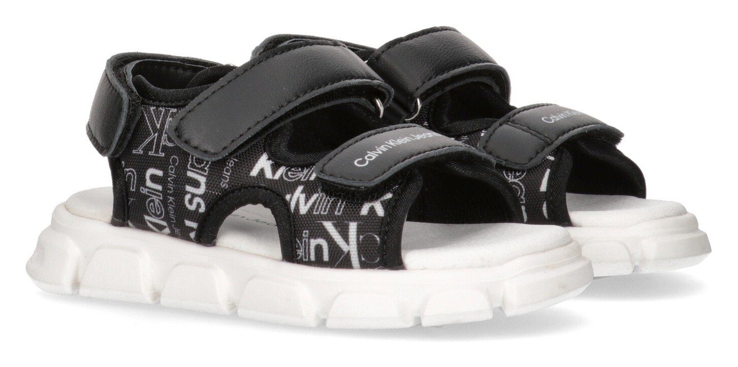 Calvin Klein Sandalen AOP VELCRO SANDAL , zomerschoen, klittenbandschoen, sandaal, met logo-opdruk