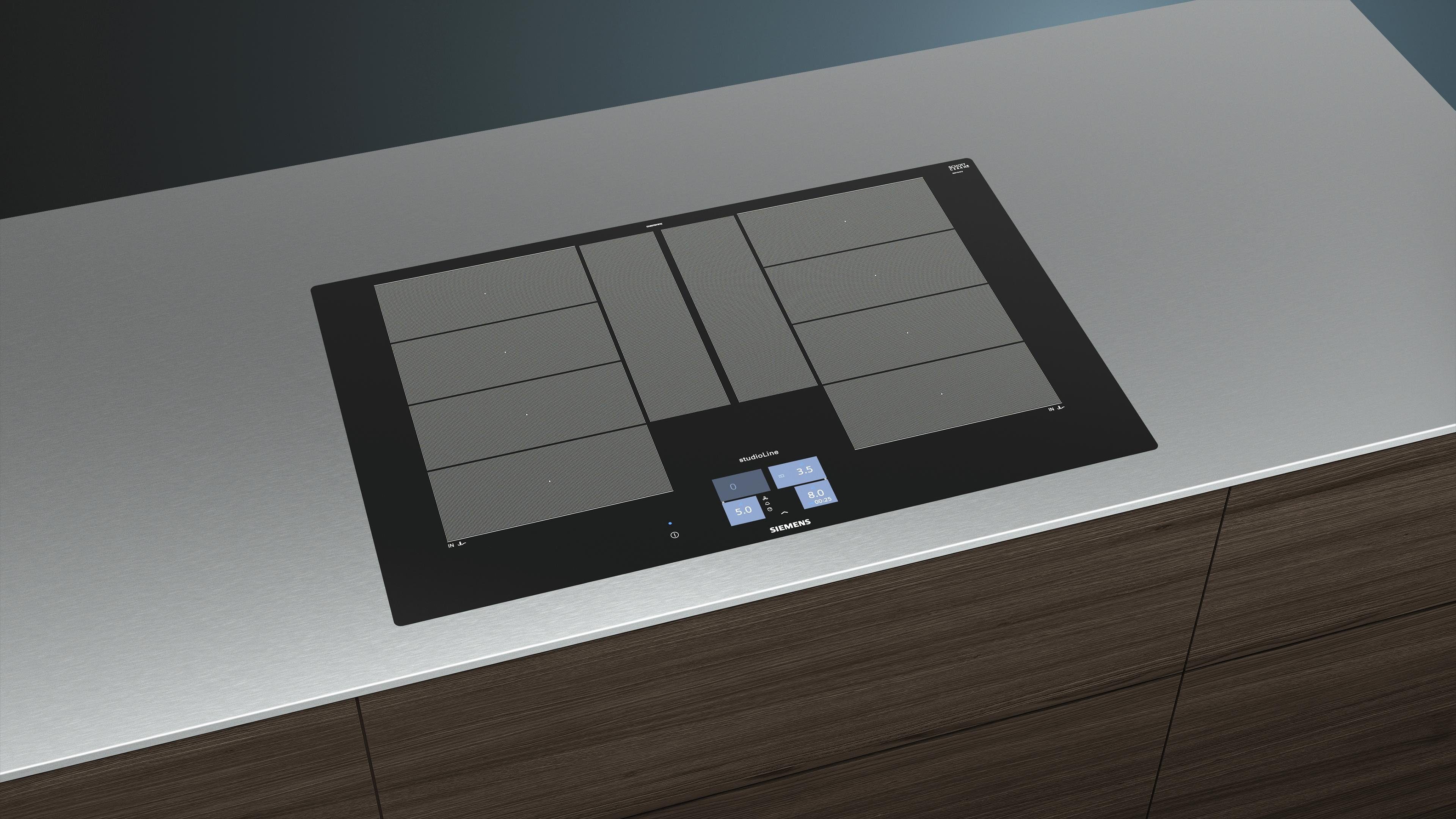 SIEMENS Flex-inductiekookplaat van SCHOTT CERAN® EX801KYW1E met cookconnect-systeem