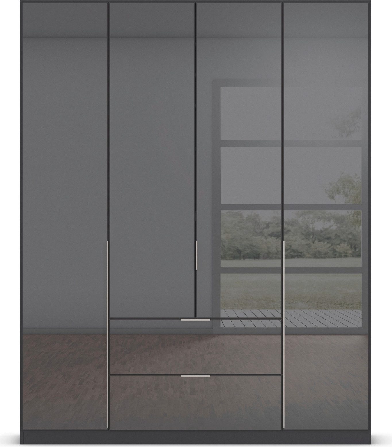 rauch Draaideurkast Kledingkasten kast garderobe AGORDO met glazen front
