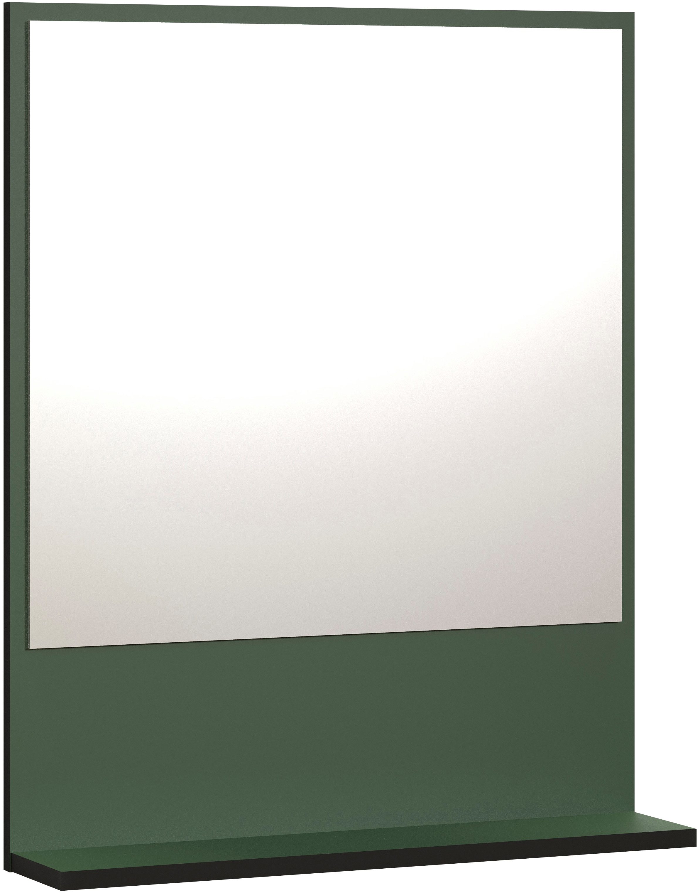 welltime Badspiegel Amrum BxHxD 80 x 74x 14 cm elegante spiegel in een tijdloos eikendecor (1 stuk) spiegels & verlichting groen