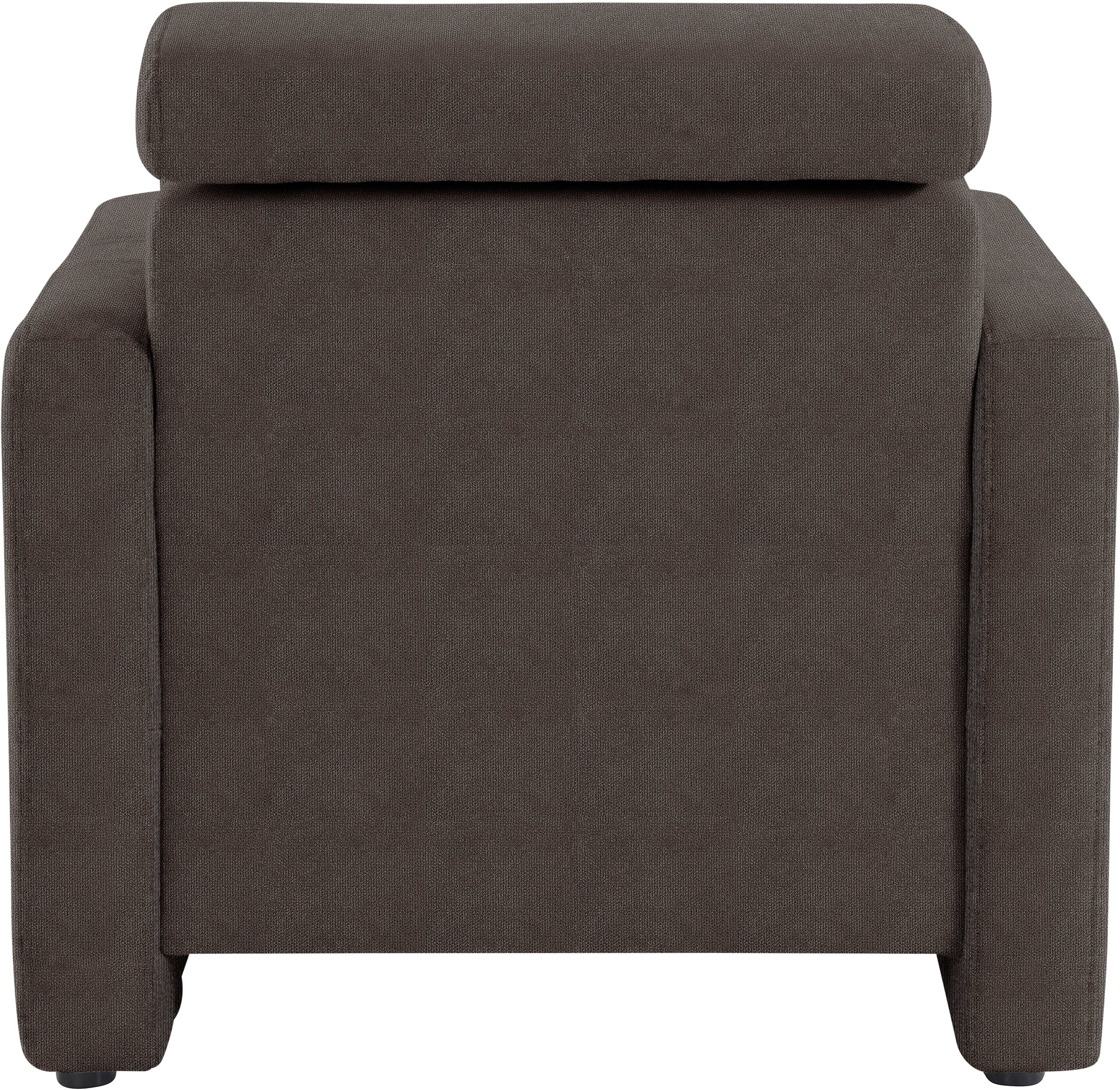 sit&more Fauteuil Bologna met binnenvering, met verstelbare hoofdsteun