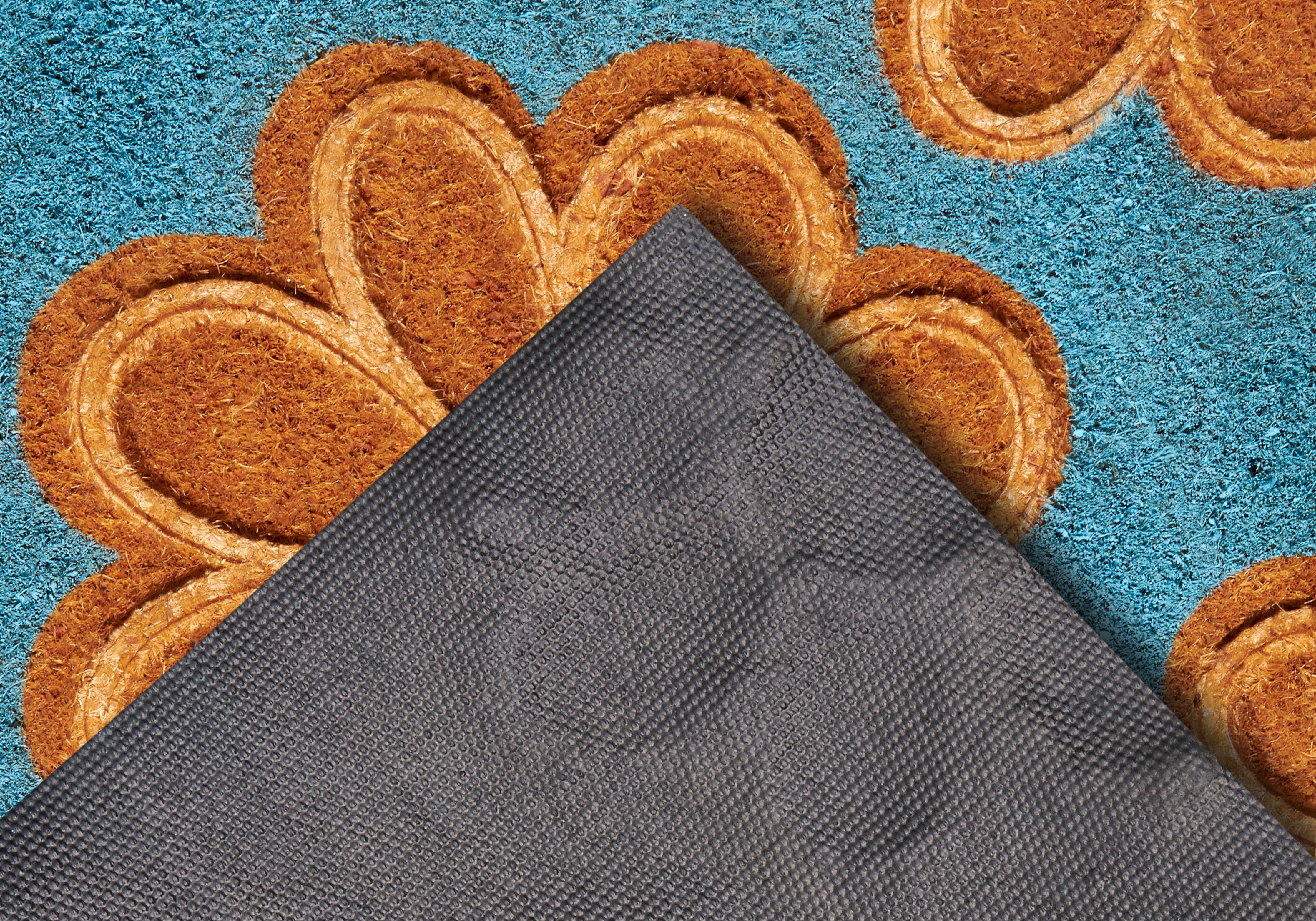 HANSE Home Mat Mix Mats Kokos Flowers, deurmat Slijtvast, onderhoudsvriendelijk, robuust, weerbestendig, UV-bestendig