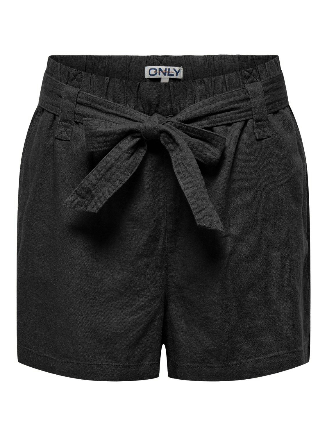 Only Short ONLCARO HW LINEN BL BELT SHORTS CC PNT