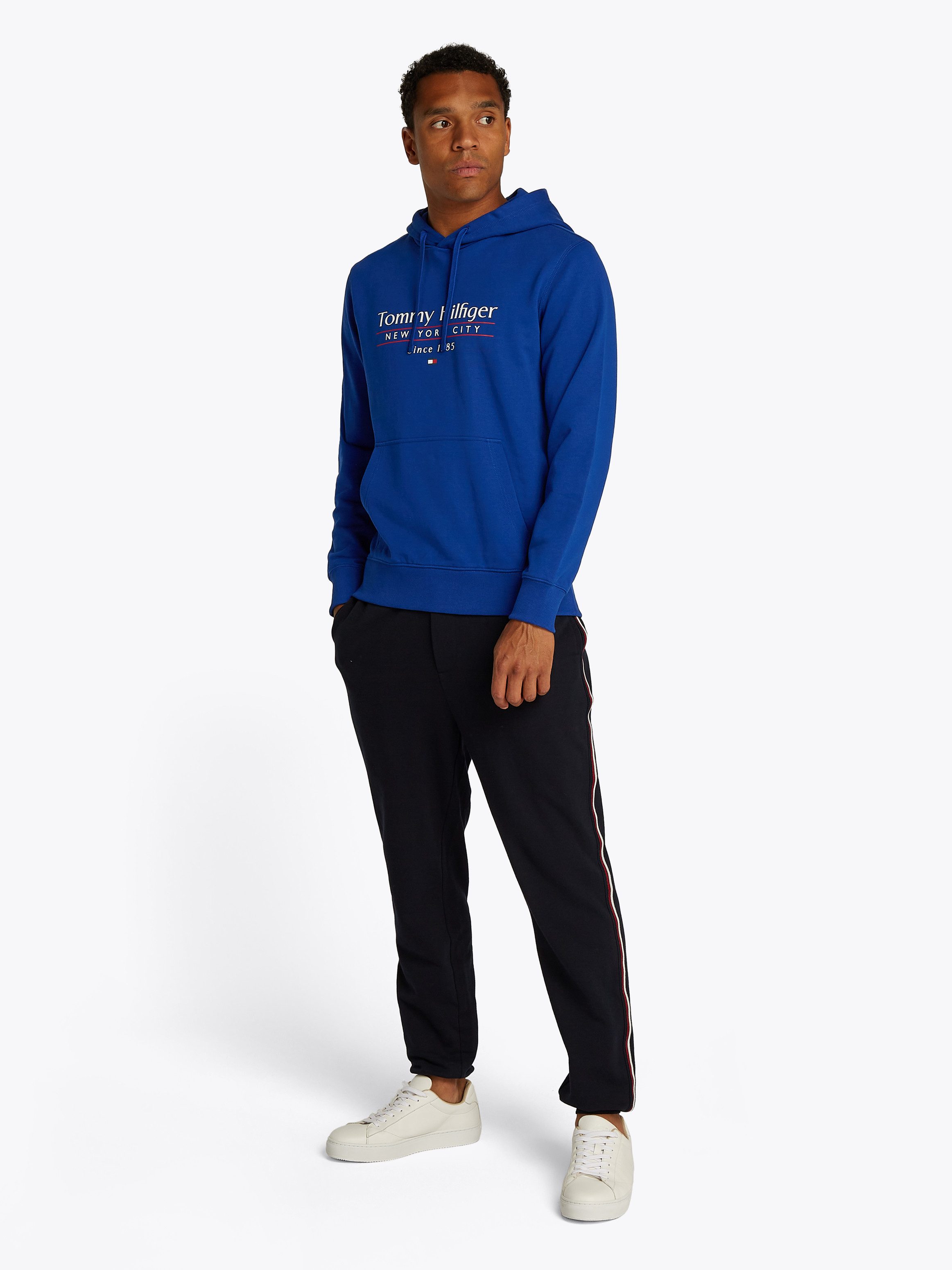 Tommy Hilfiger Hoodie HILFIGER CENTER STACK HOODY met grote meerkleurige print
