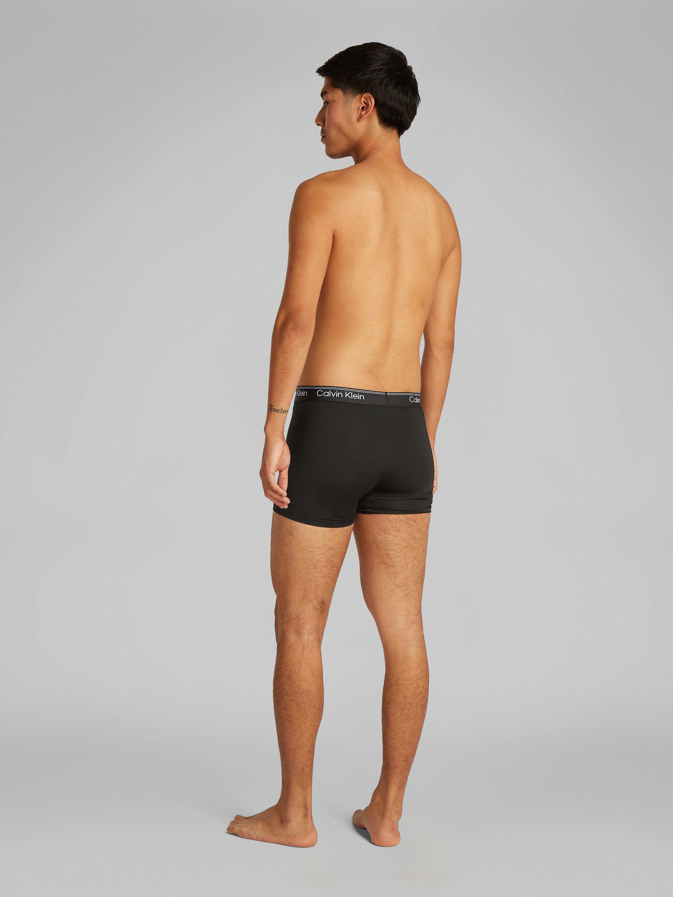 Calvin Klein Boxershort BOXER BRIEF 3PK met langere pijpen & logo-elastische tailleband (Set van 3)