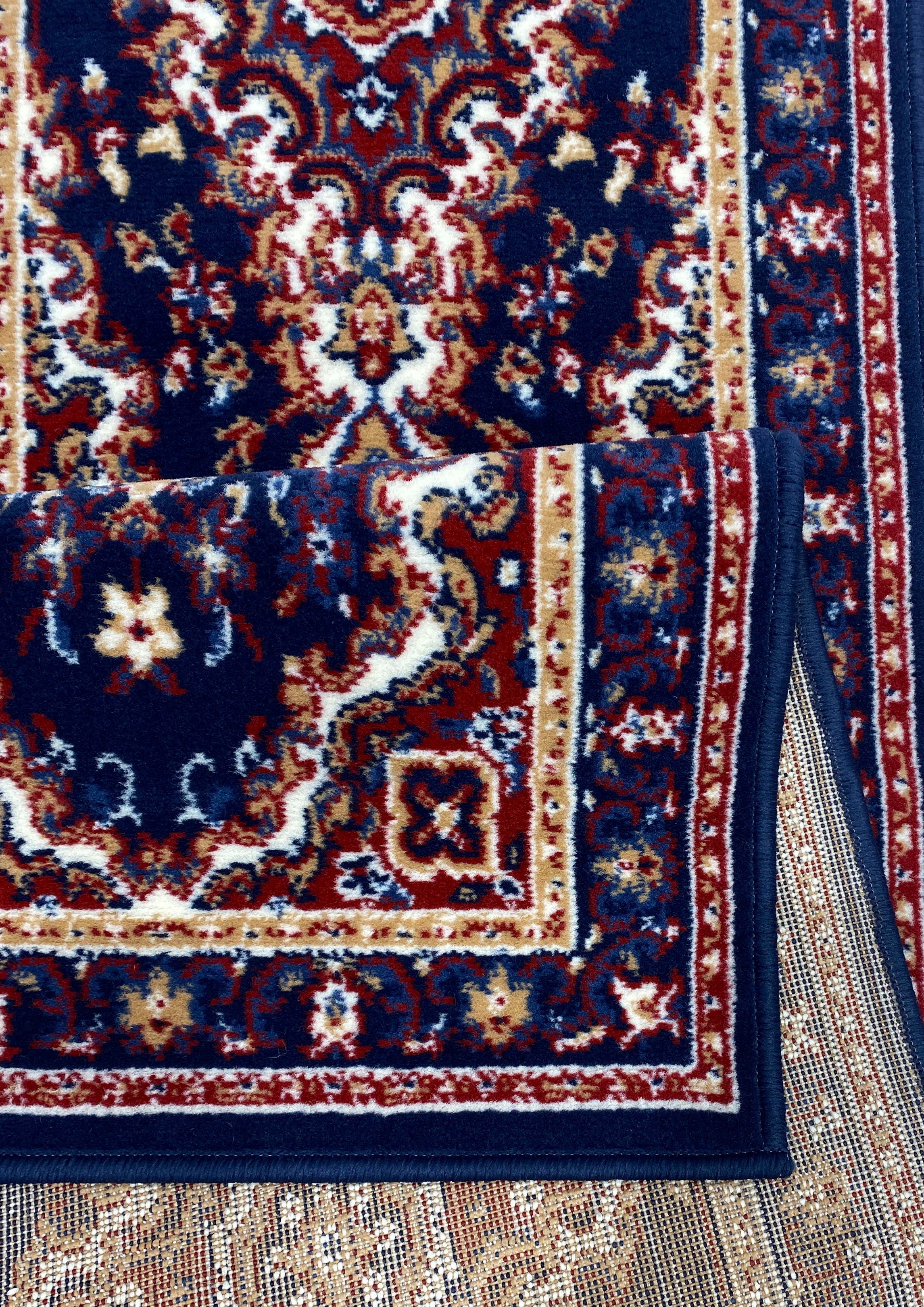 my home Set slaapkamerkleedjes Oriental, Made in Belgium Loperset, korte pool, oriënt-look, met randdessin, gemakkelijk in onderhoud, elegant