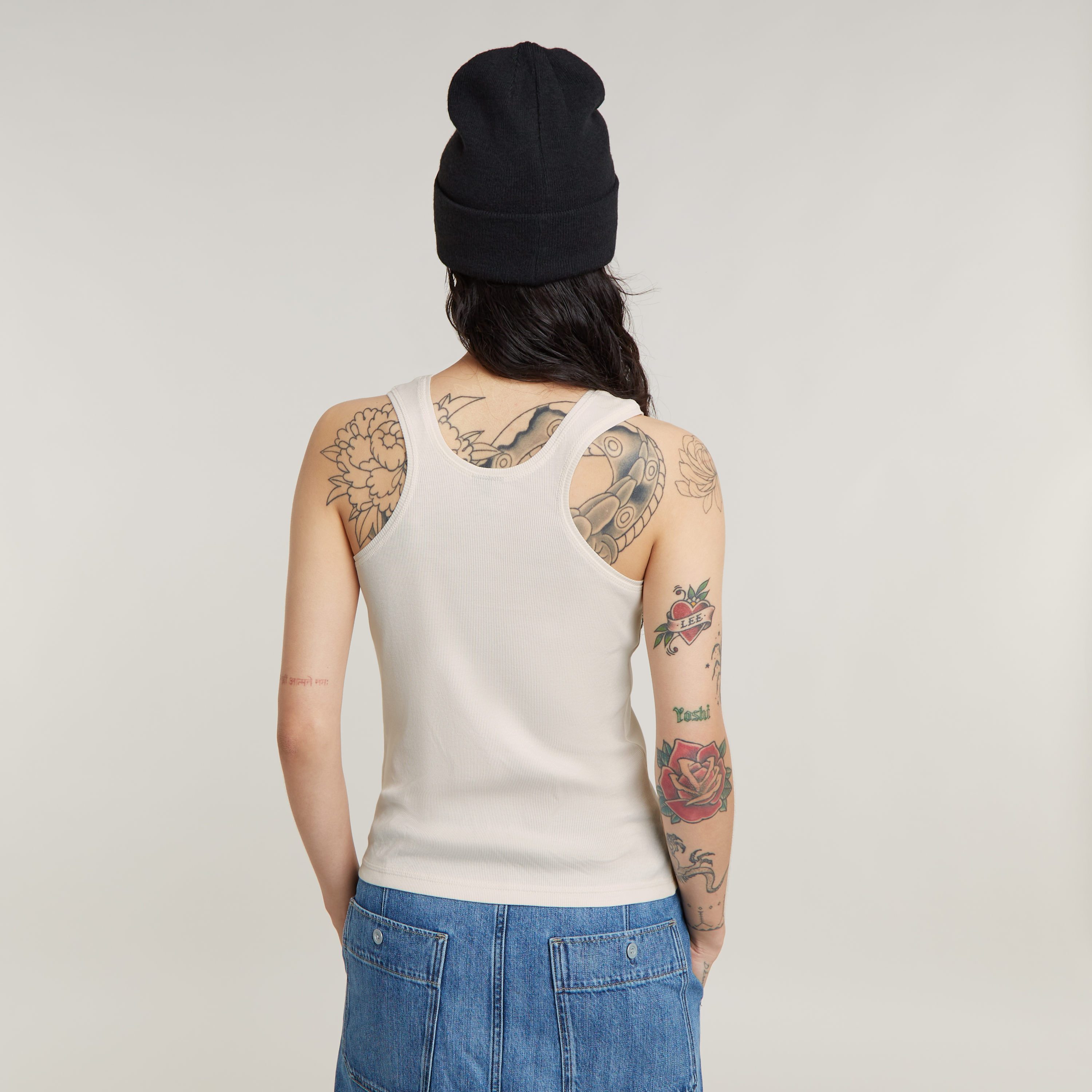 G-Star RAW Shirttop Racerback ribbed slim tank top wmn