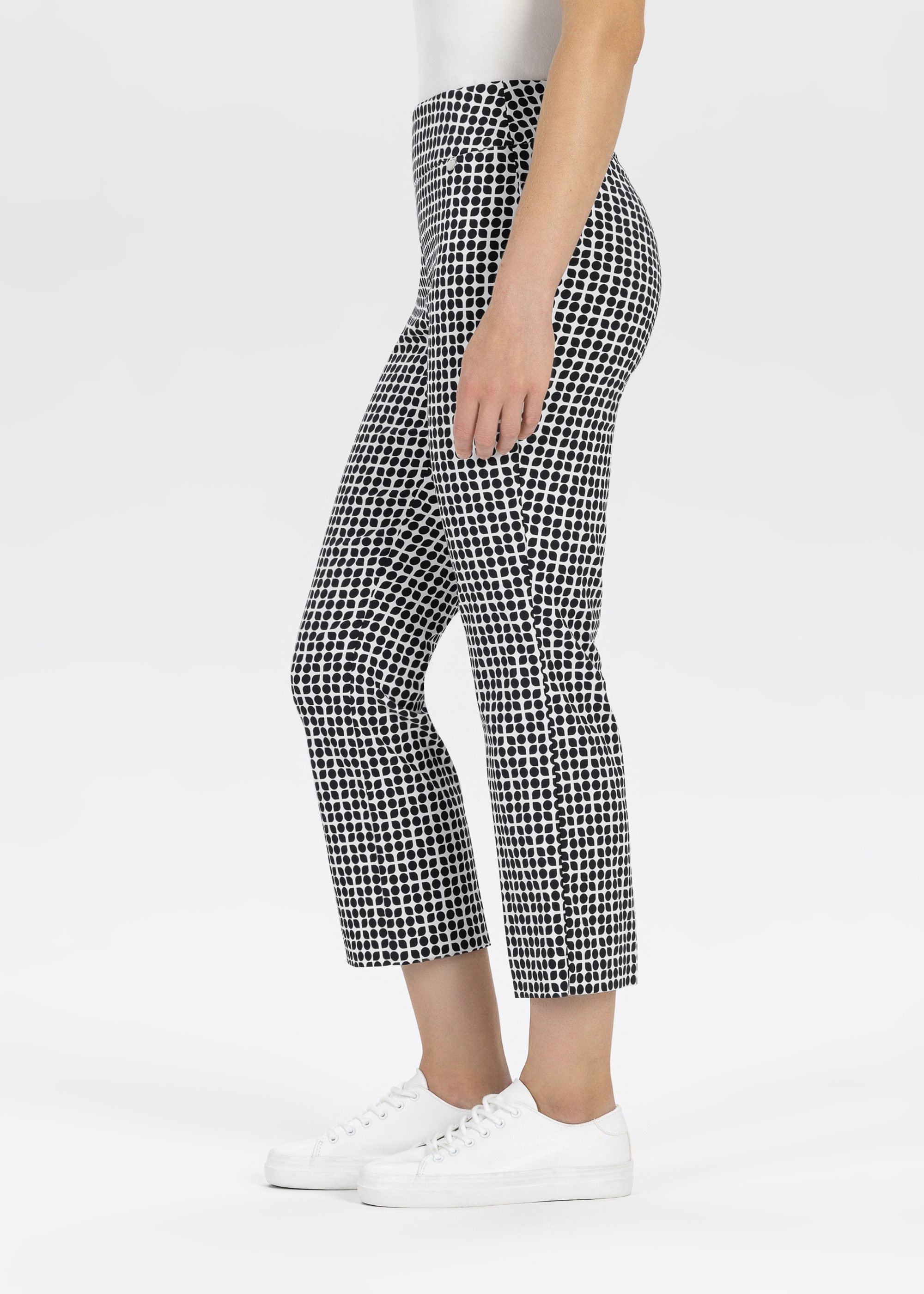 Stehmann Stoffen broek met grafisch patroon