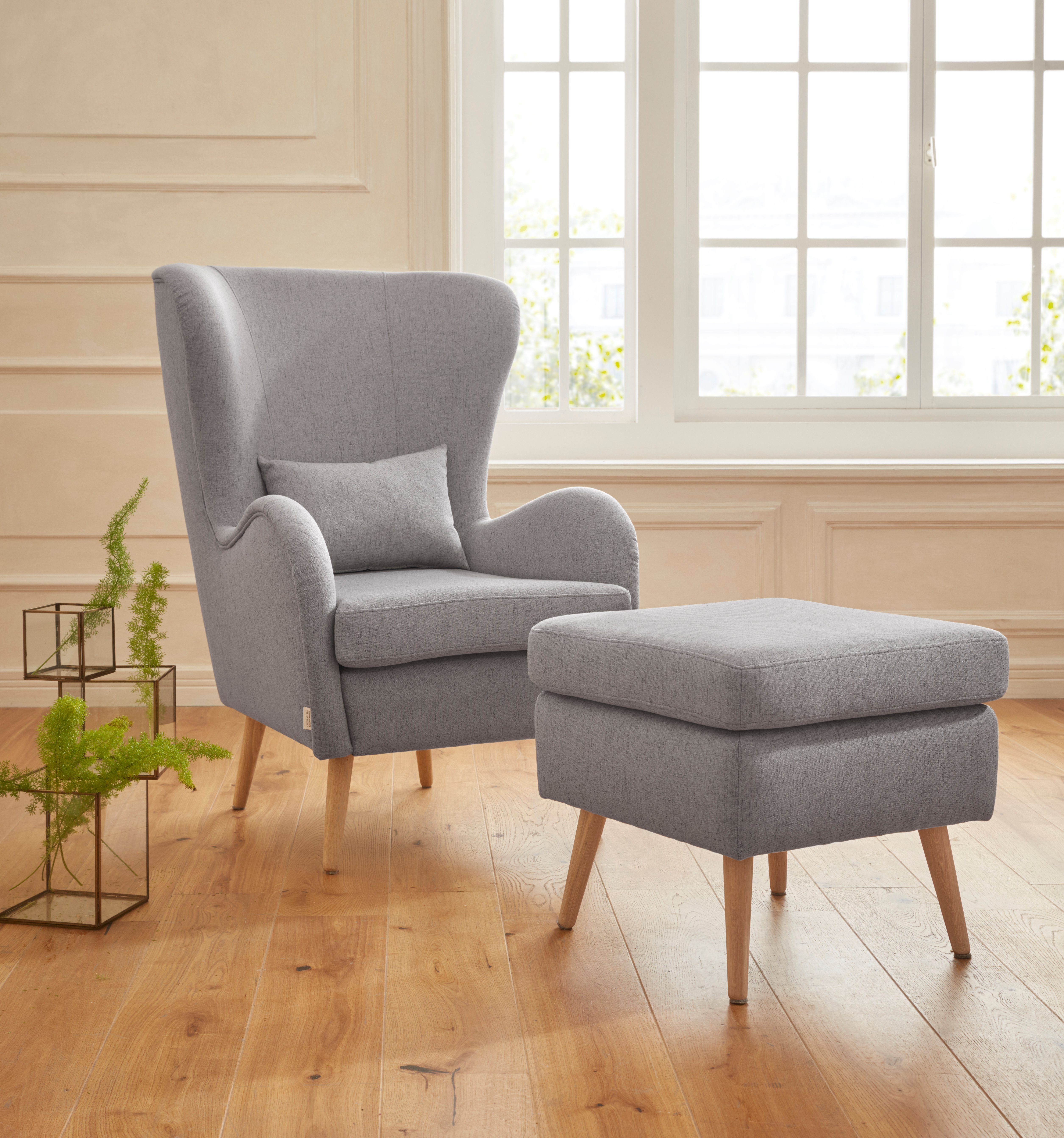 Guido Maria Kretschmer Home&Living Fauteuil Sallito incl. hocker, de kleinere versie van salla, in 6