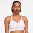 nike sport-bh dri-fit indy womens light-support roze