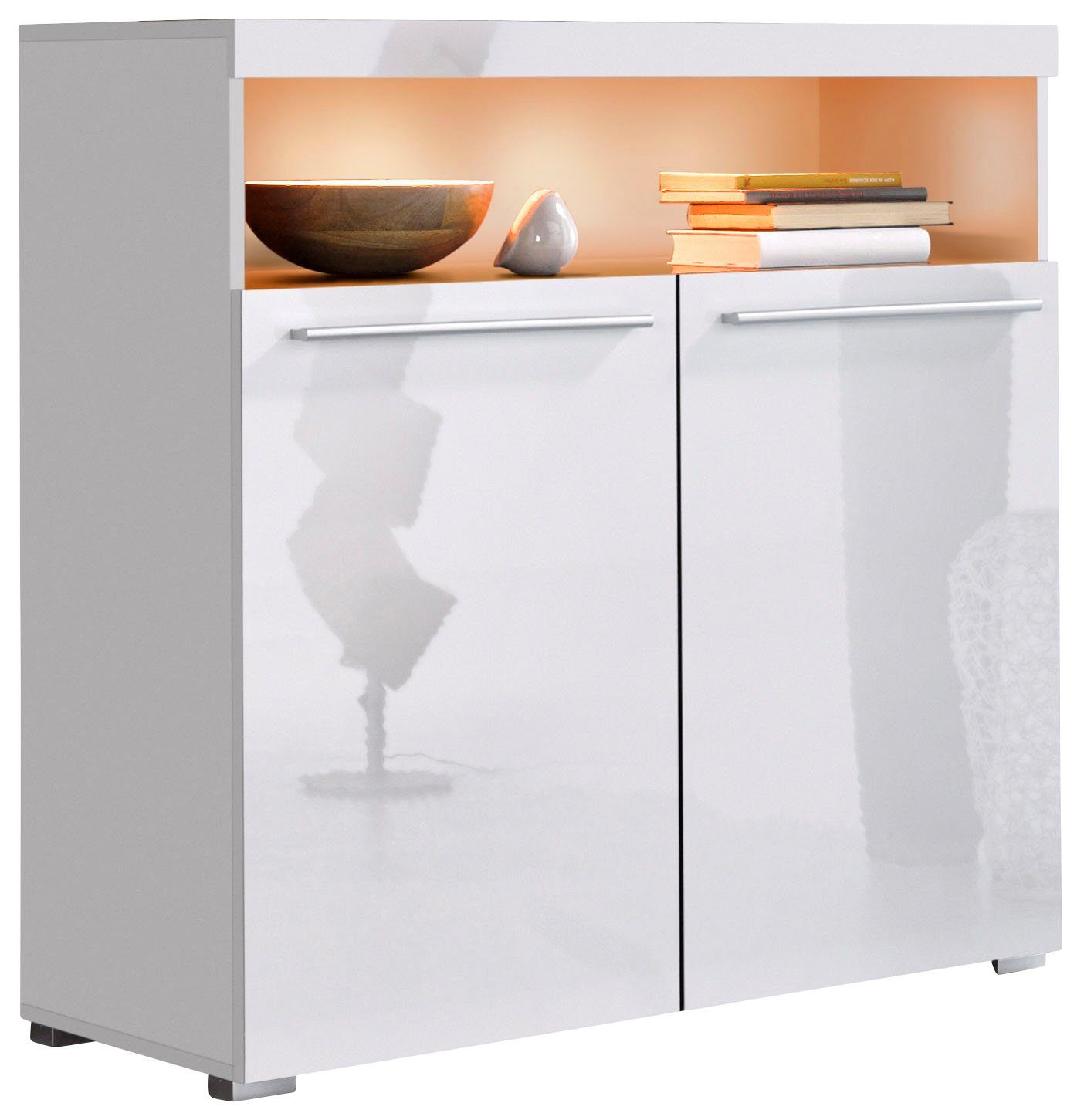 INOSIGN Kast India, breedte 91cm, stijlvolle dressoir met 2 deuren en open vak
