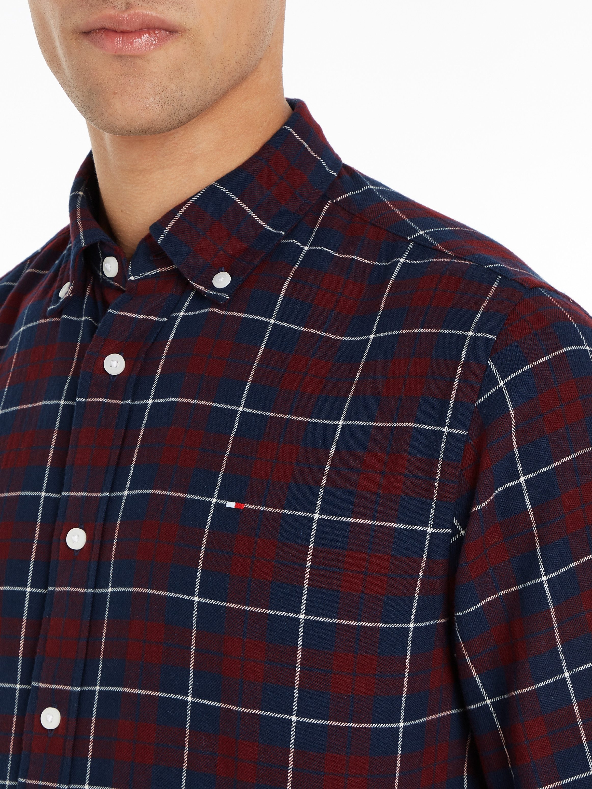 Tommy Hilfiger Overhemd met lange mouwen BRUSHED EASY CHECK RF SHIRT