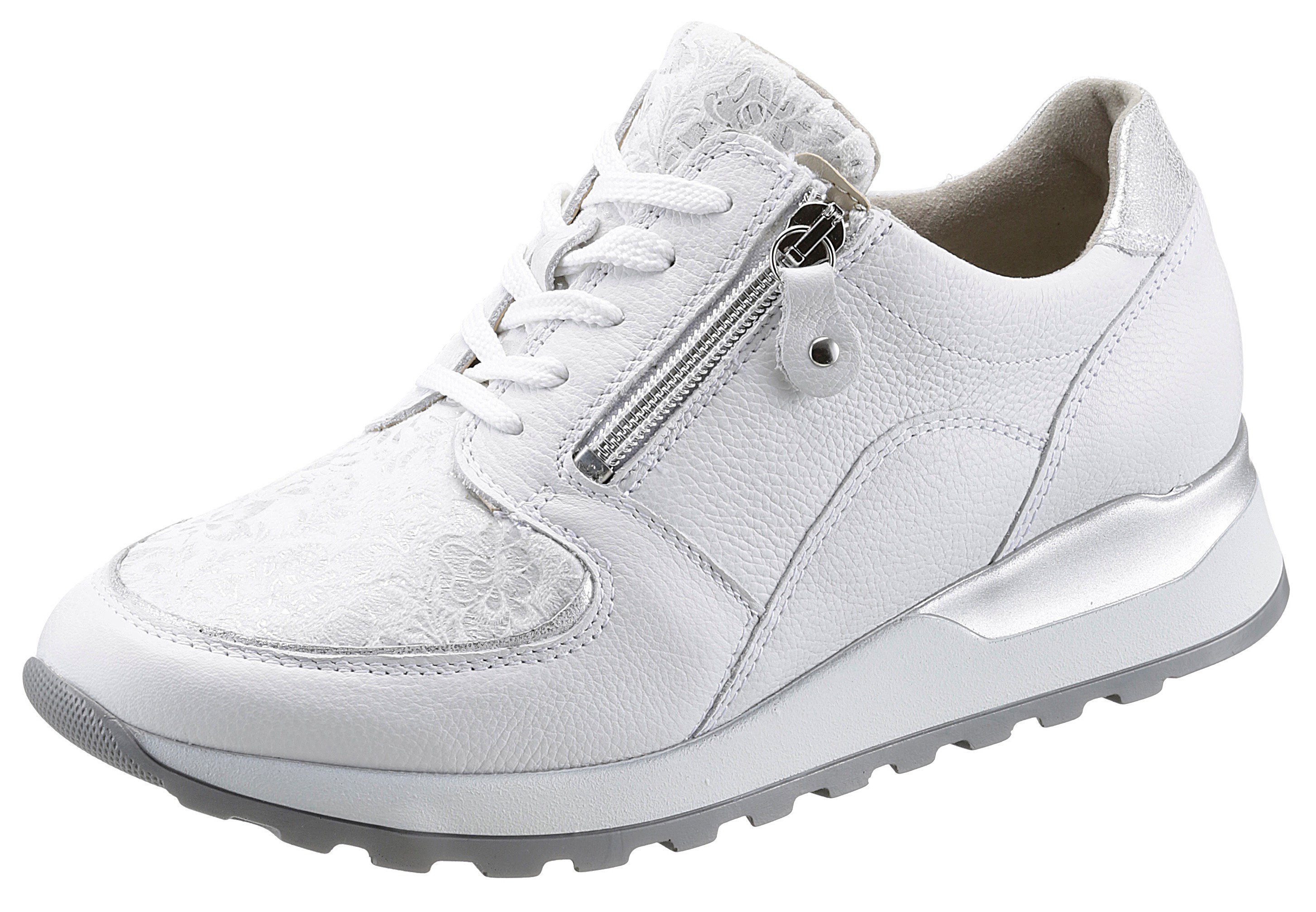 Waldläufer Sneakers met sleehak Hiroko-Soft Orthotritt uitrusting, H-breedte, vrijetijdsschoen, lage schoen, veterschoen