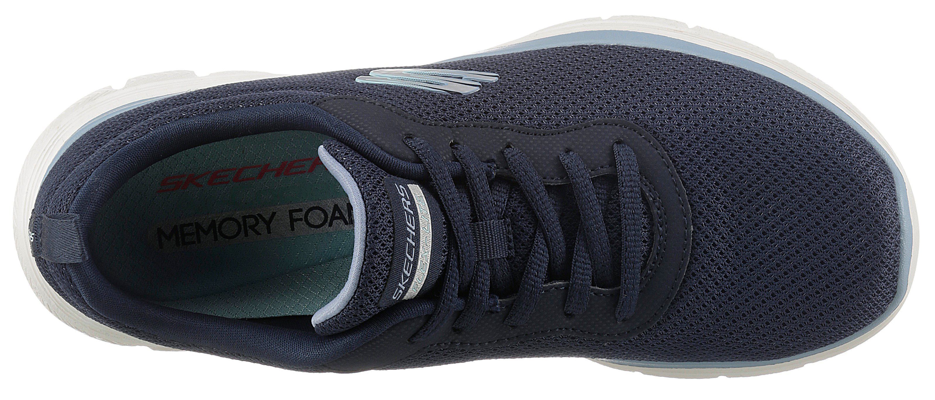 Skechers Sneakers FLEX APPEAL 4.0 BRILLINAT VIEW Vrijetijdsschoen, lage schoen, veterschoen met Air Cooled Memory Foam