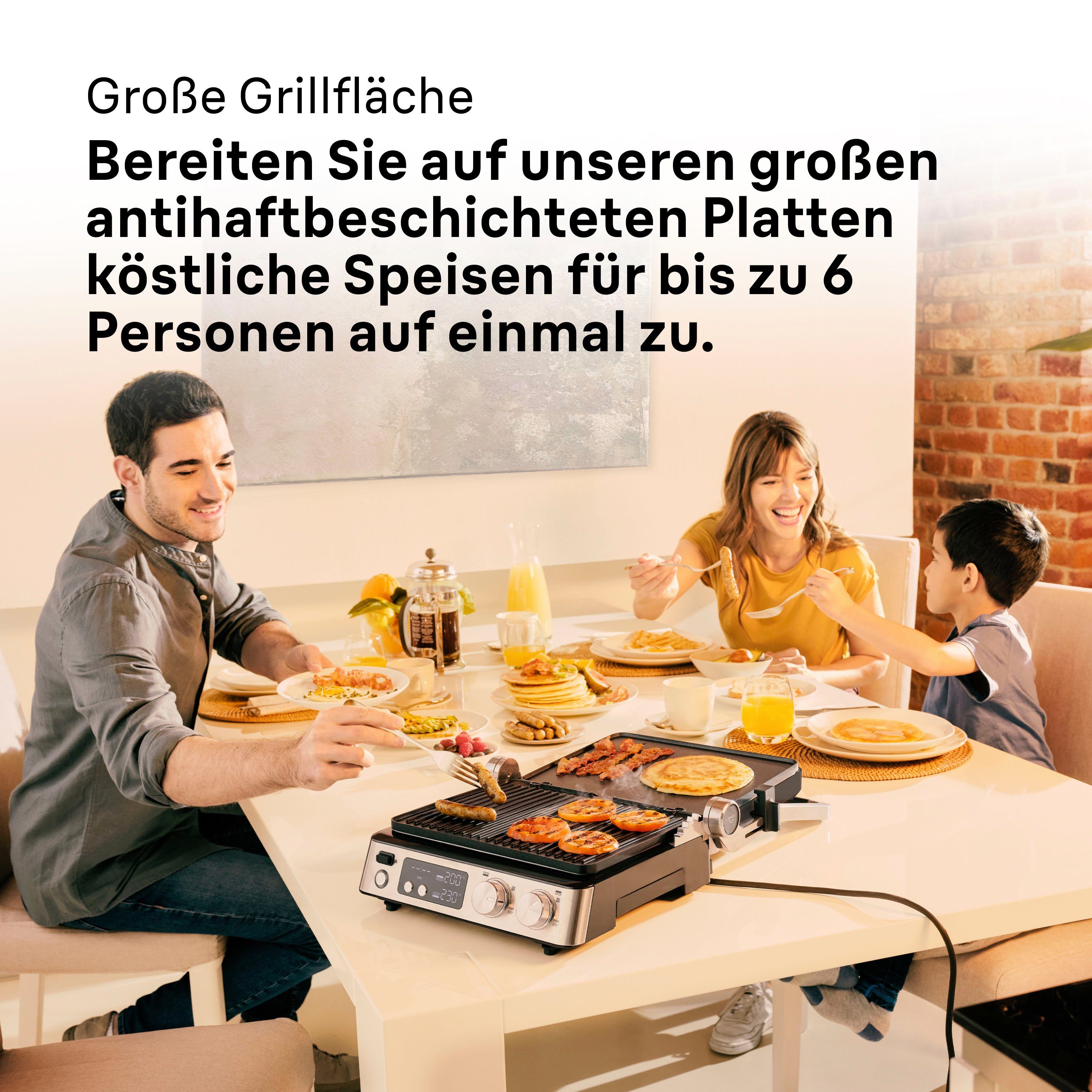 Braun Contactgrill Multigrill 7 CG 7040 silber