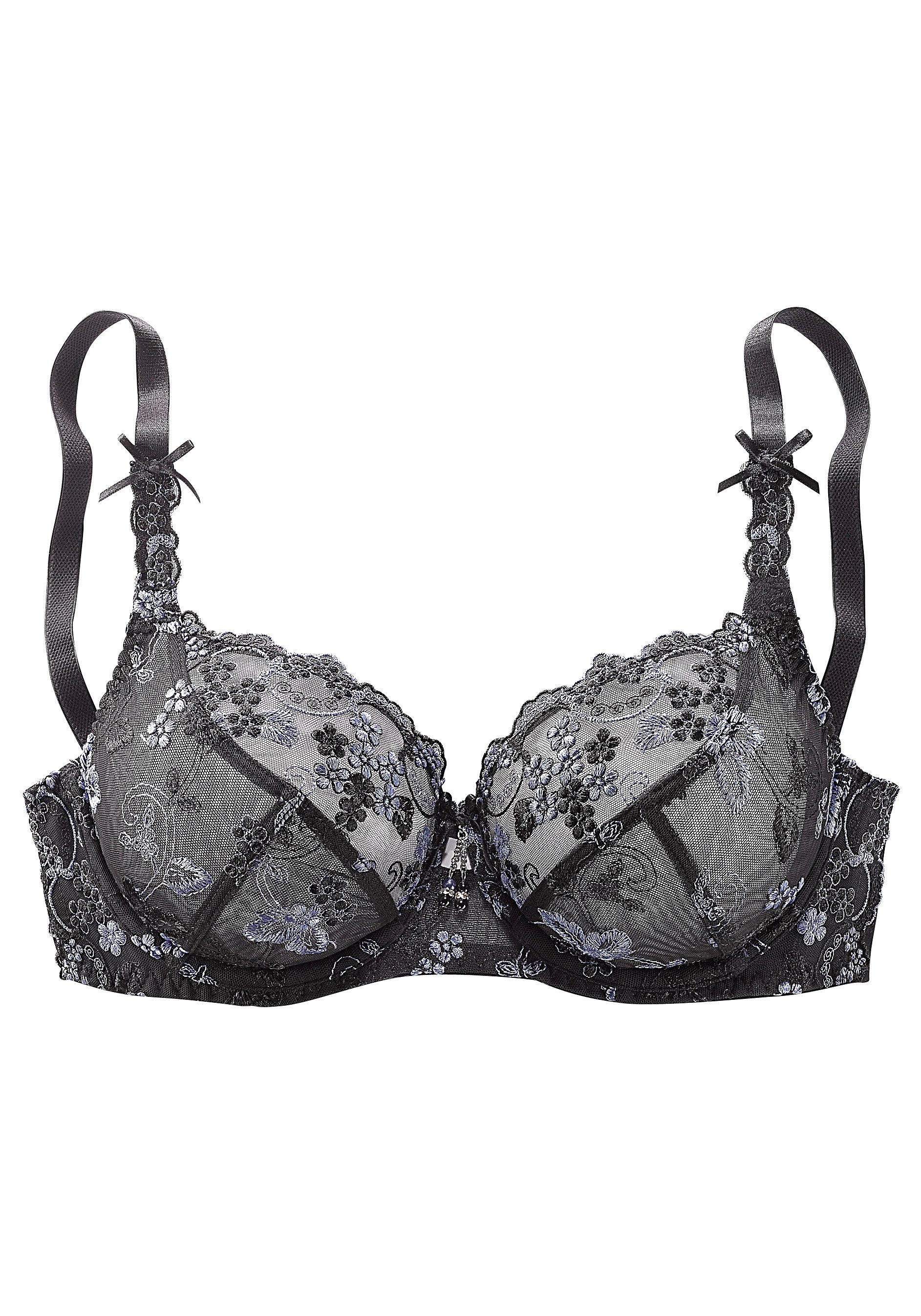 Lascana Beugel-bh met transparant geborduurd kant, dessous
