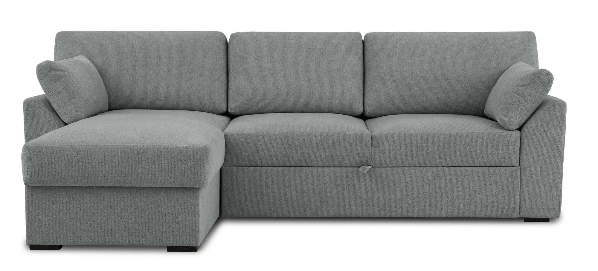 Home affaire Hoekbank Citry Breedte 246 cm, chenille, bedfunctie, bedlade, L-vorm