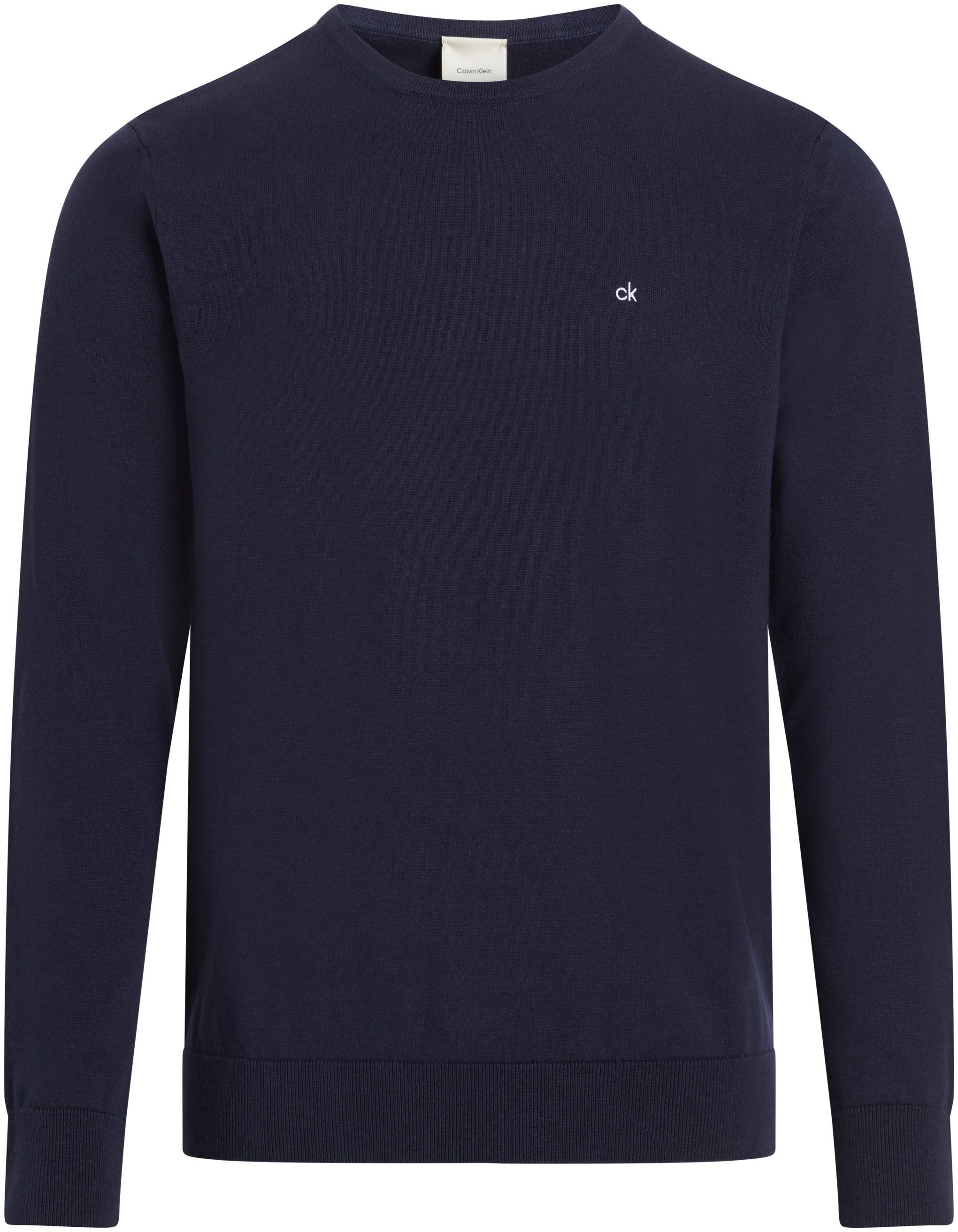 Calvin Klein Trui met ronde hals COTTON SILK BLEND CN SWEATER