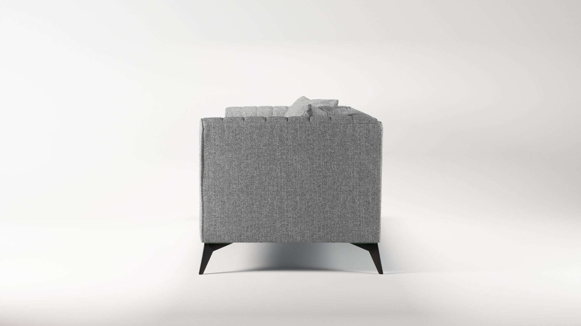 Places of Style 4-zitsbank MATTHEW elegant designsofa, afmetingen B/D/H: 231/86/74 cm XXL, stiksels in de rug, losse zitkussens, inclusief 2. sierkussen