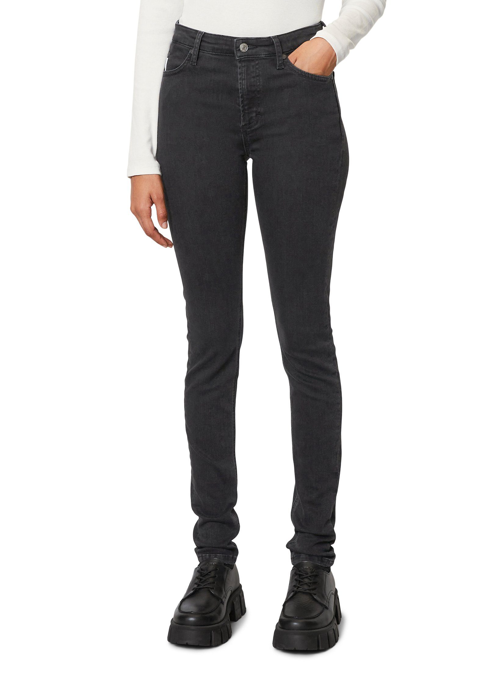 Marc O'Polo DENIM Skinny fit jeans met labeldetail