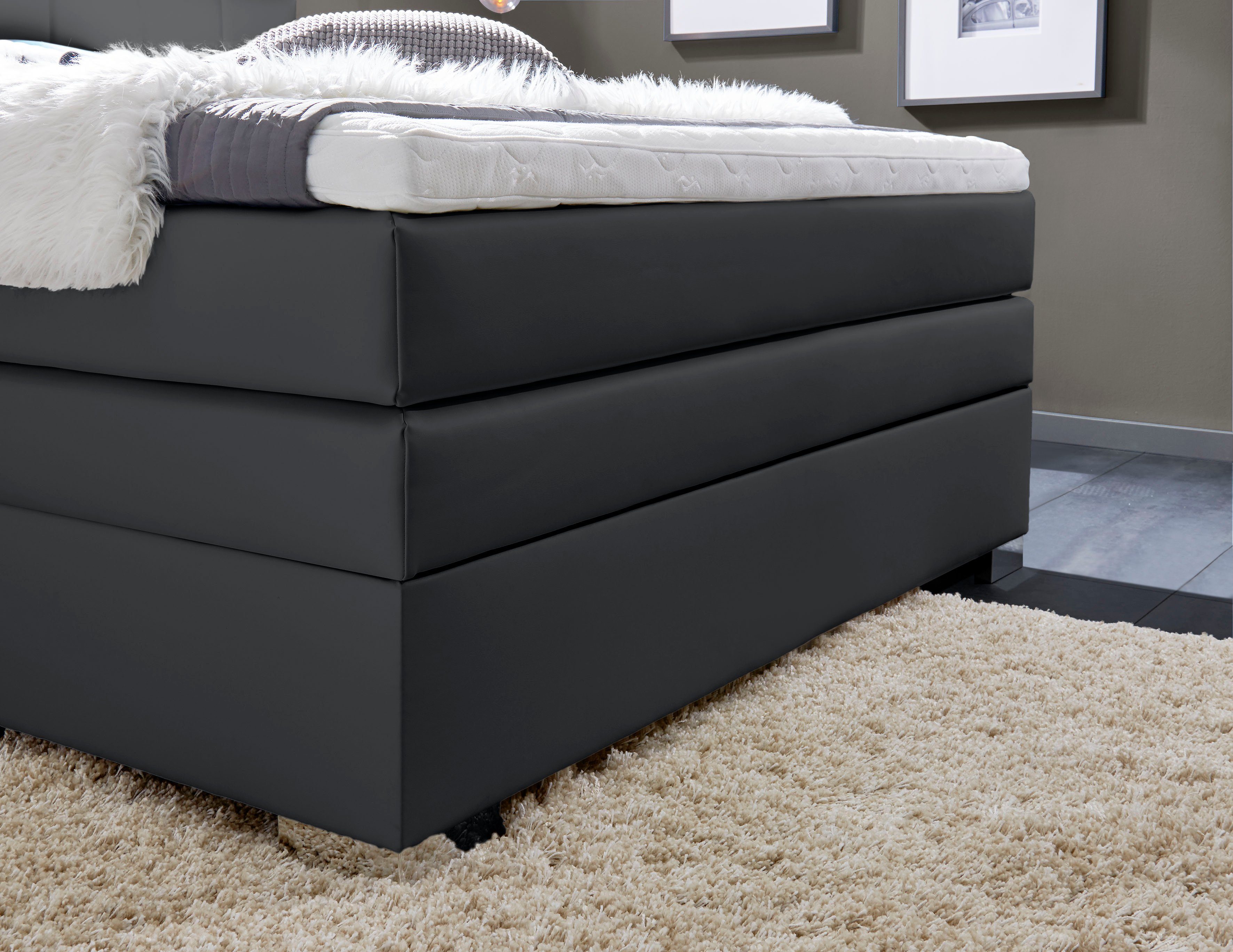 INOSIGN Boxspring Airdrie inclusief bedkist en topper