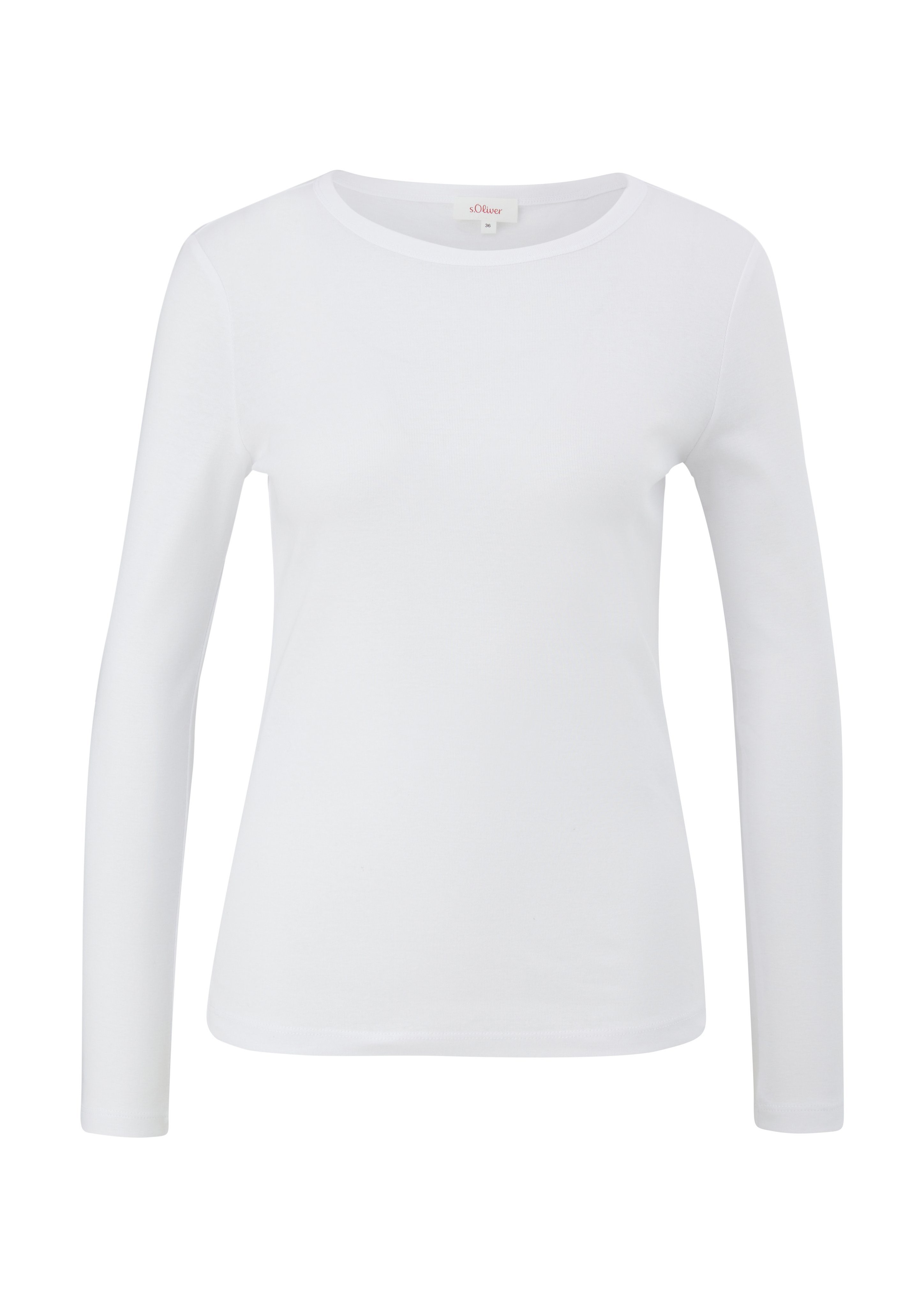 s.Oliver Shirt met lange mouwen met boothals