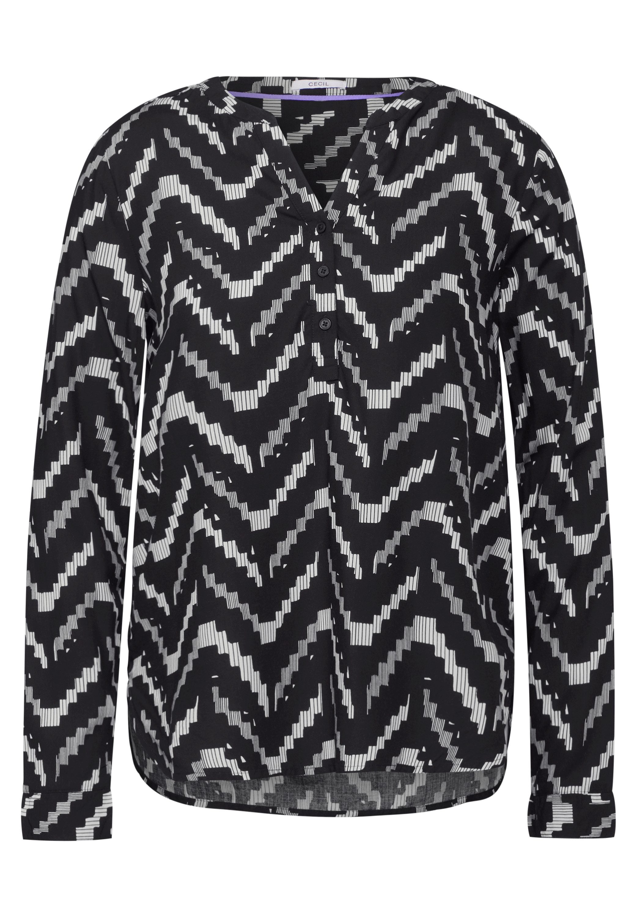 Cecil Blouse met lange mouwen met grafisch patroon