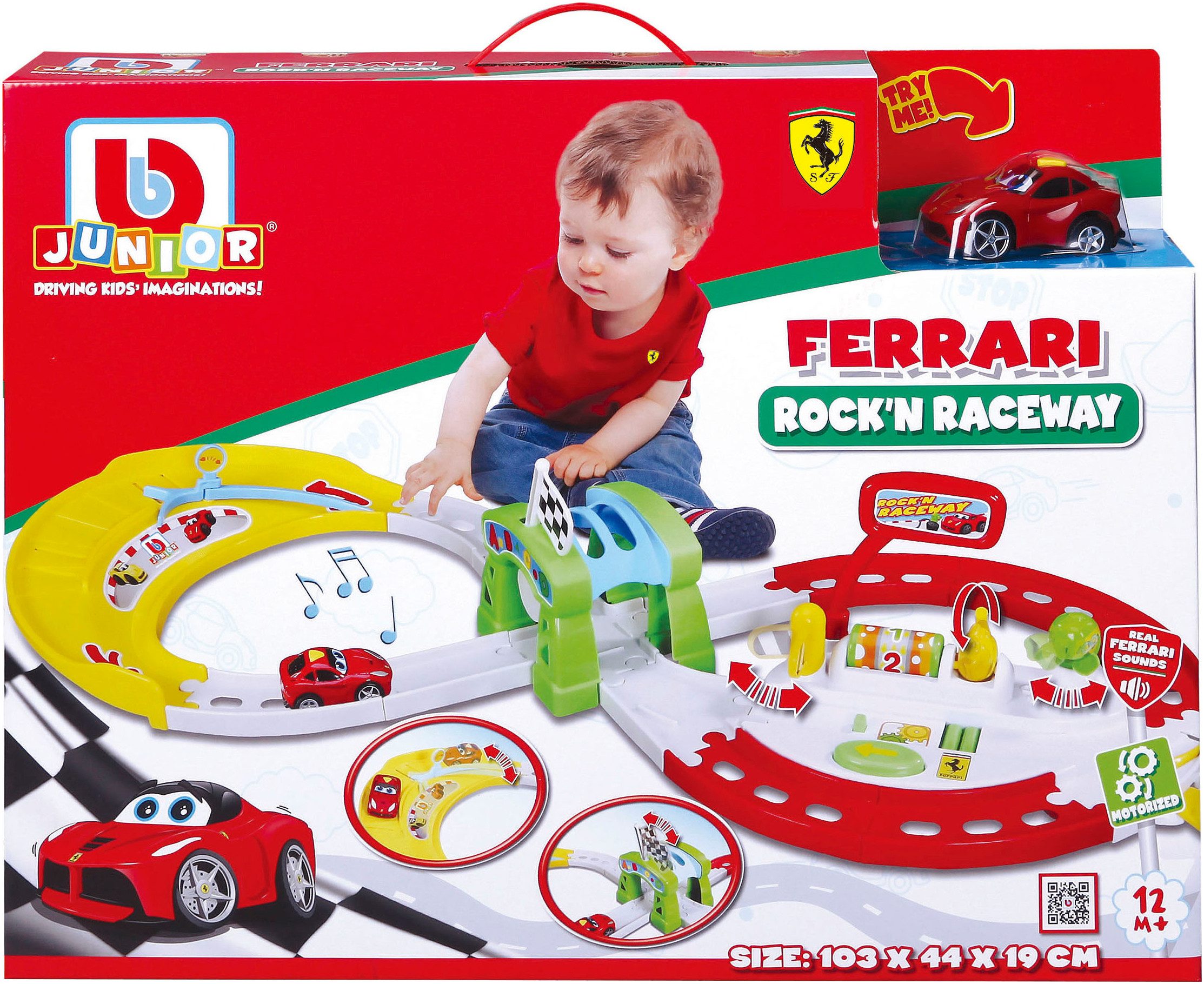 bbJunior Racecircuit Rock 'N Raceway inkl. Ferrari F12berlinetta