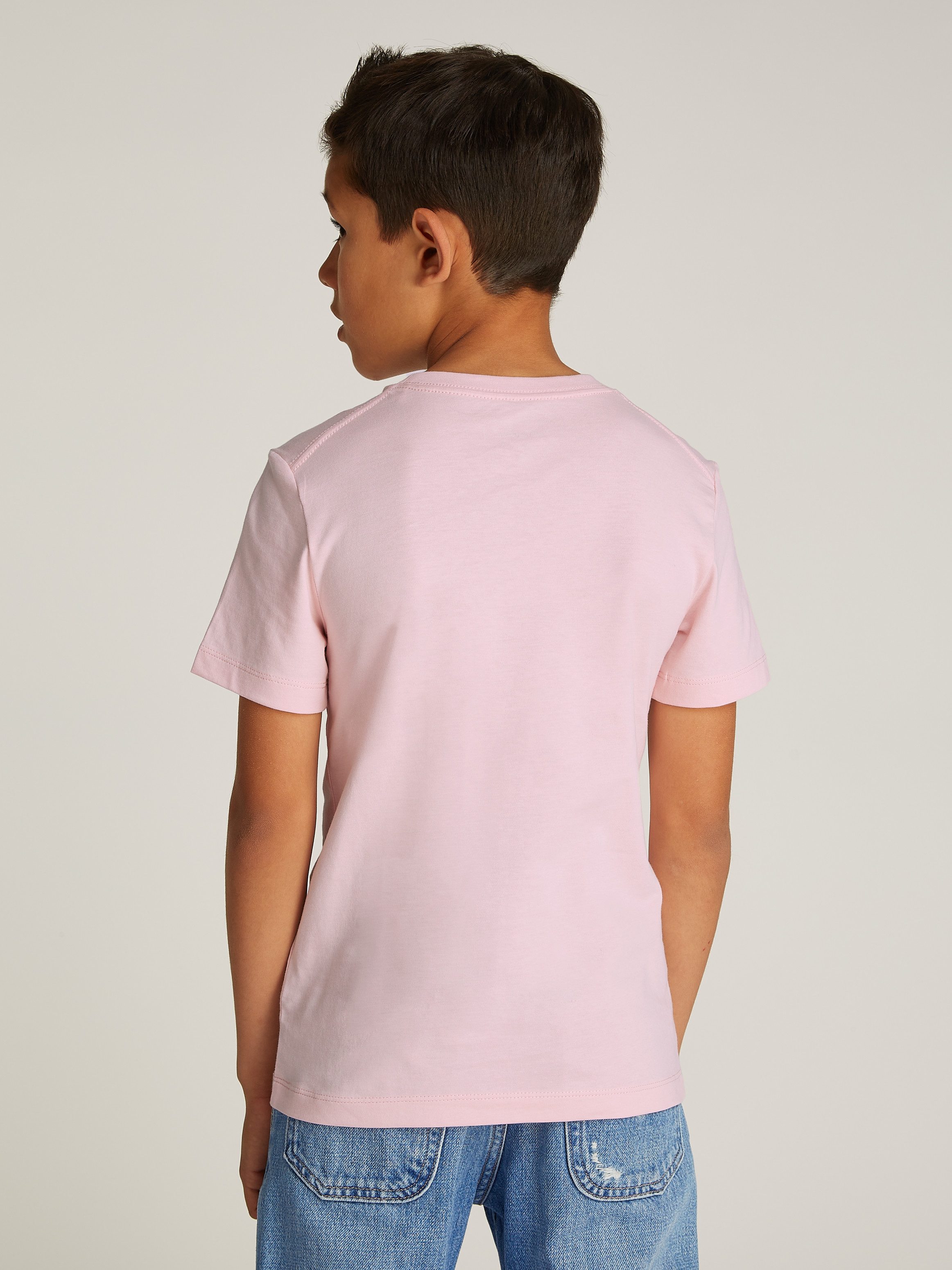 Calvin Klein Shirt met ronde hals CK MONOGRAM SS T-SHIRT voor kinderen tot 16 jaar met logo-opdruk
