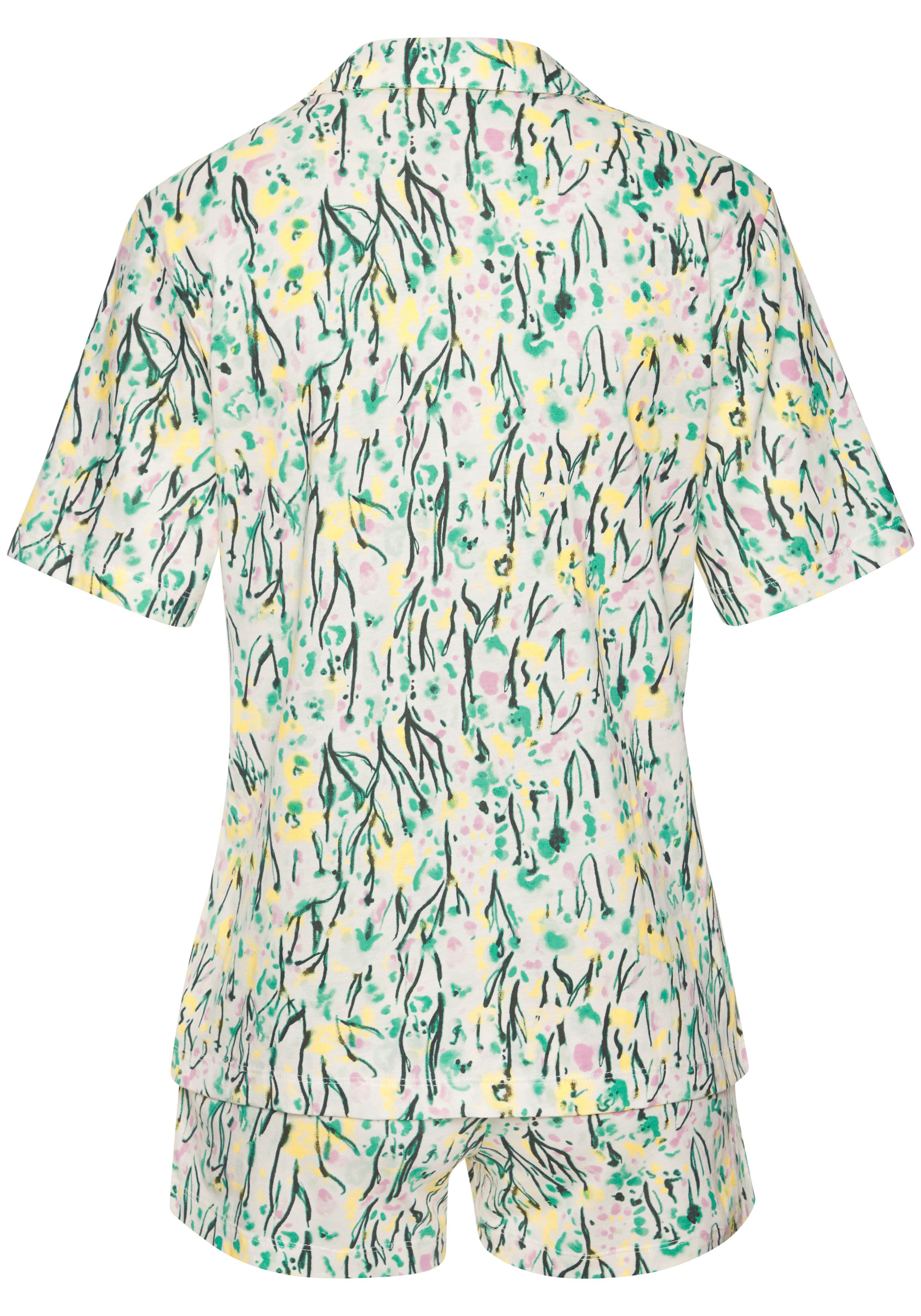 Vivance Dreams Shortama met aquarel patroon (2-delig)