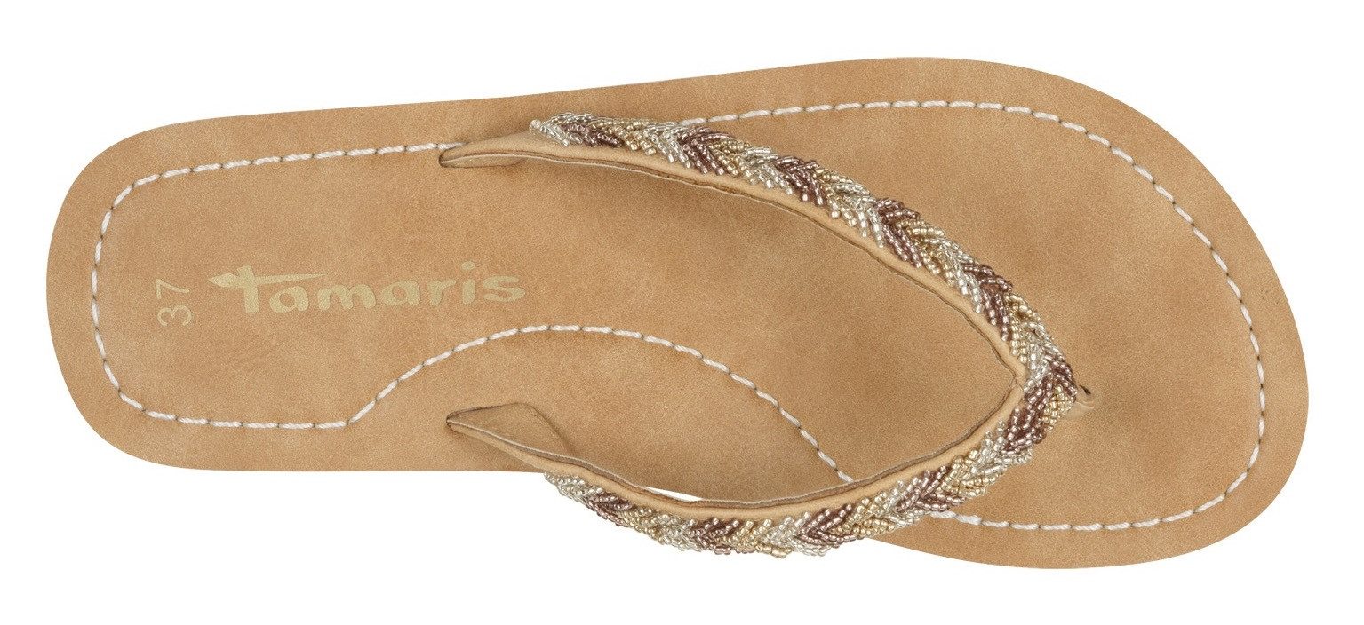 Tamaris Teenslippers , zomerschoen, slippers, strandschoen in vlechtlook