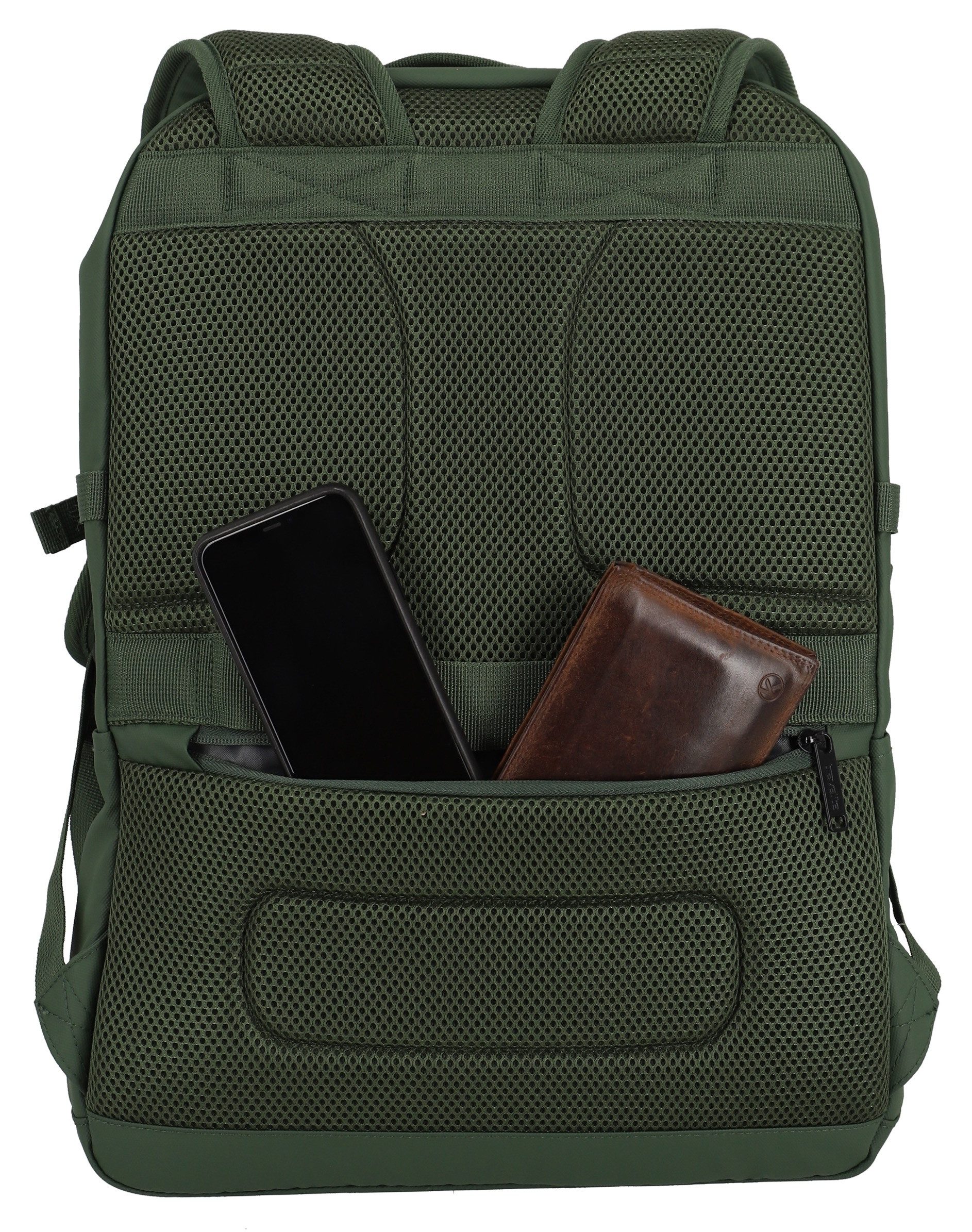 travelite Vrijetijdsrugzak BASICS rugzak zeildoek Schoolrugzak werkrugzak reiserugzak met 15 6 inch laptopvak